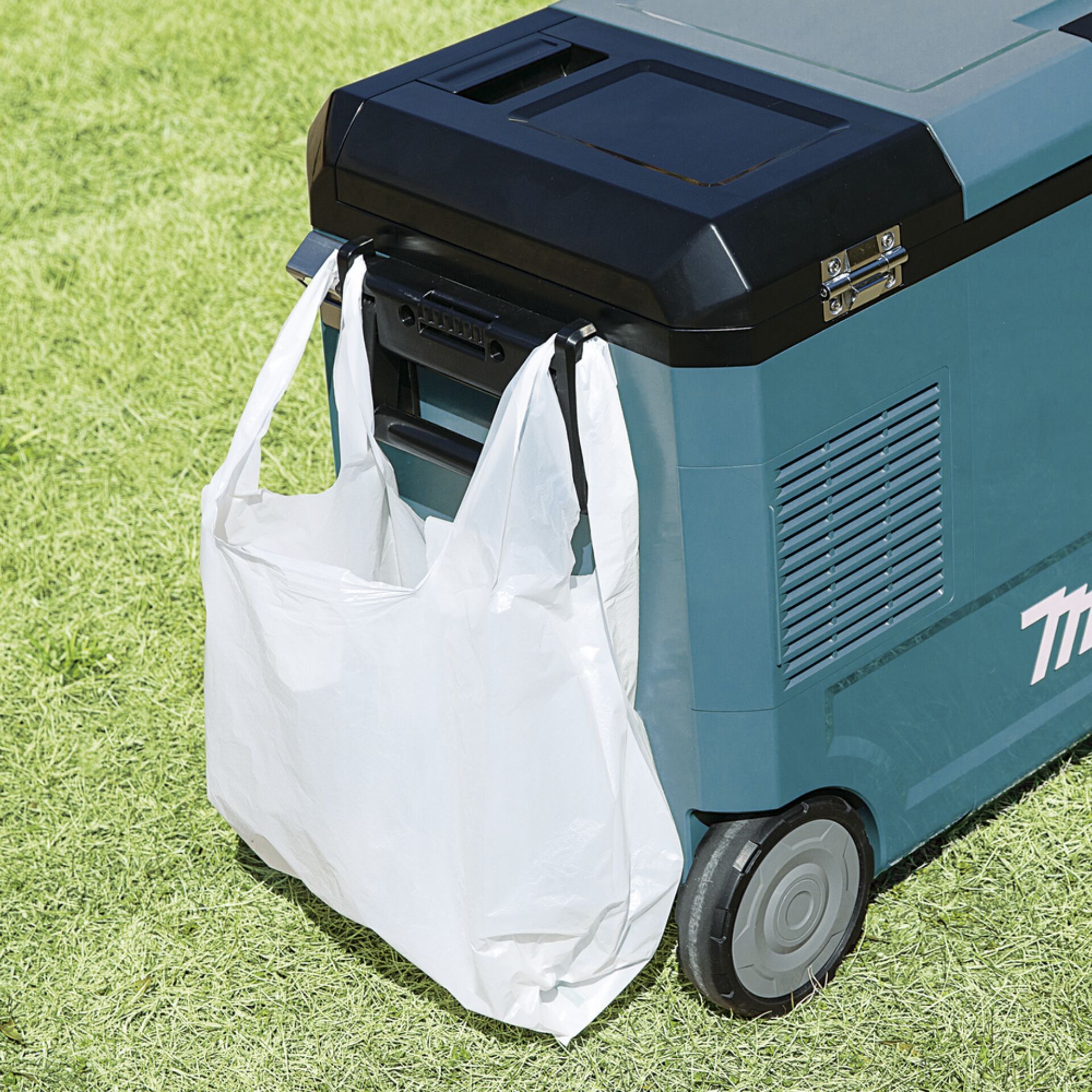 Gras, Pflanze, Plastik, Tasche, Rad