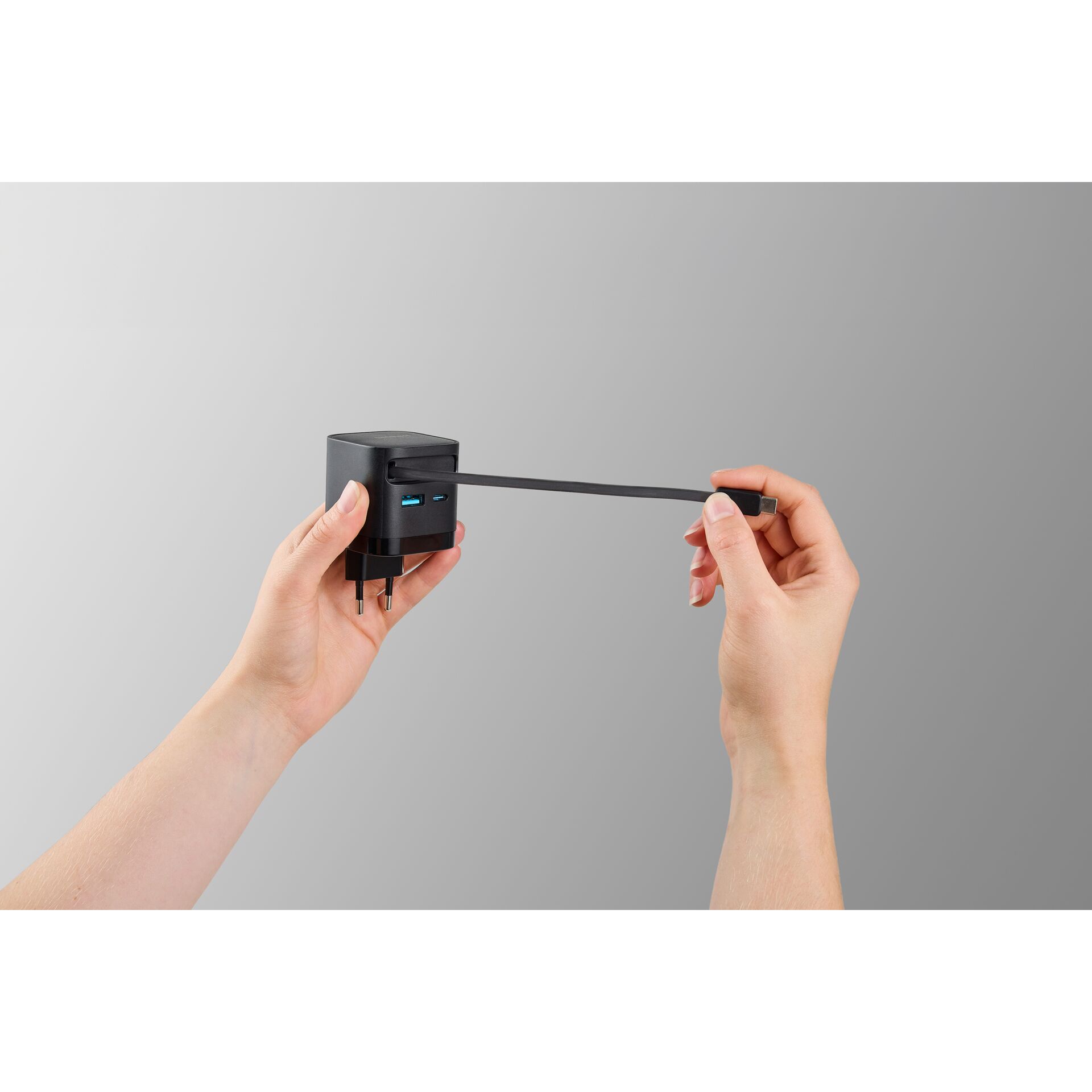 USB-C-Ladegerät, Wandadapter, USB-Strom, USB-C-Stecker, kompaktes Ladegerät