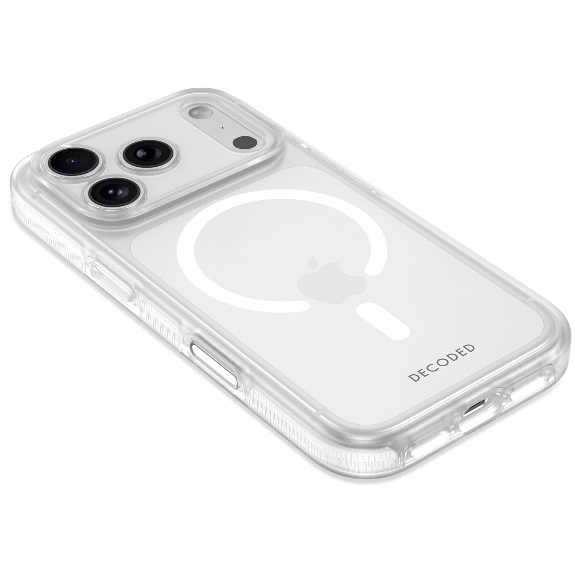 hülle, iPhone, klar, rundlogo, transparent