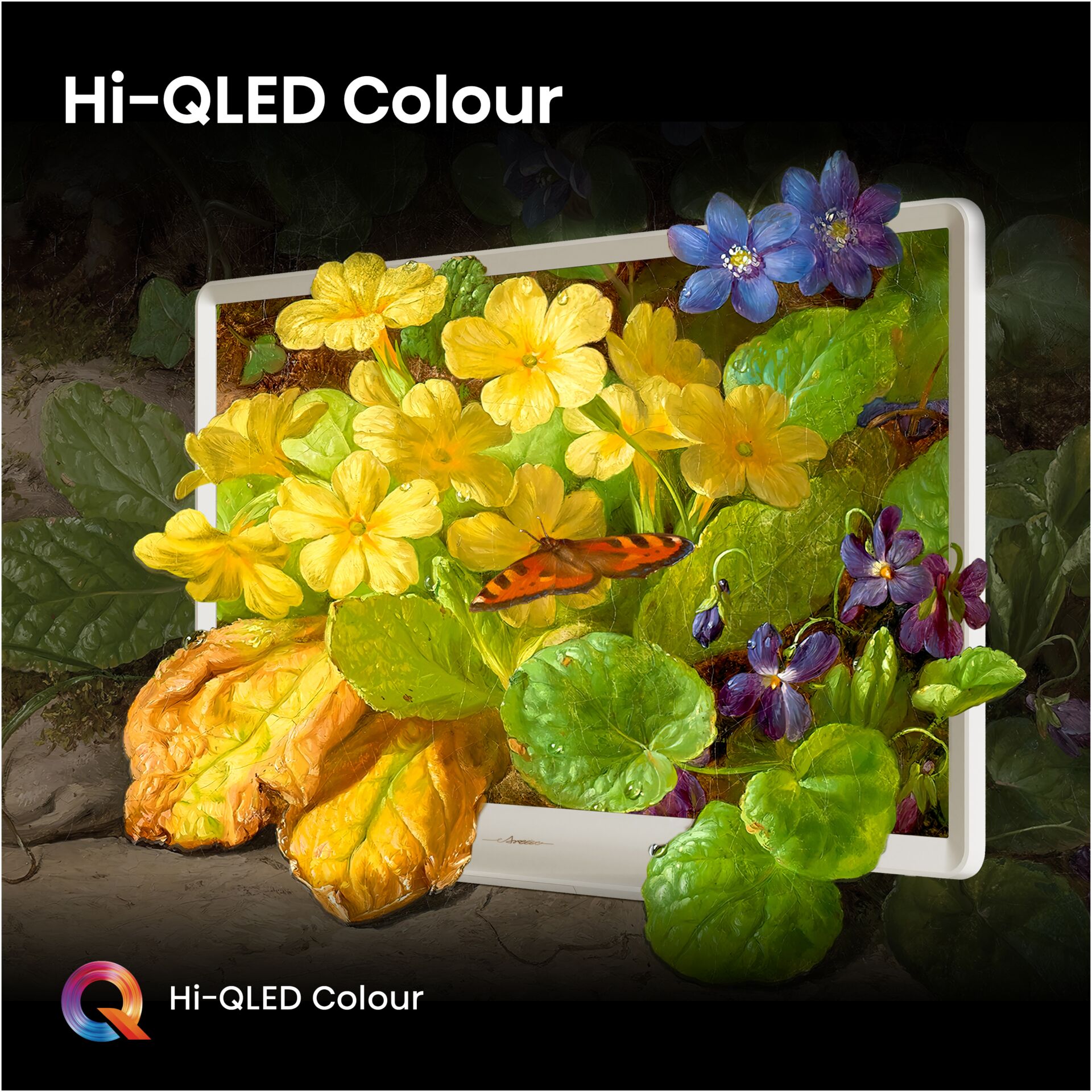 Hi-QLED, Farbdisplay, Bildschirm, Pflanzen, Blumen