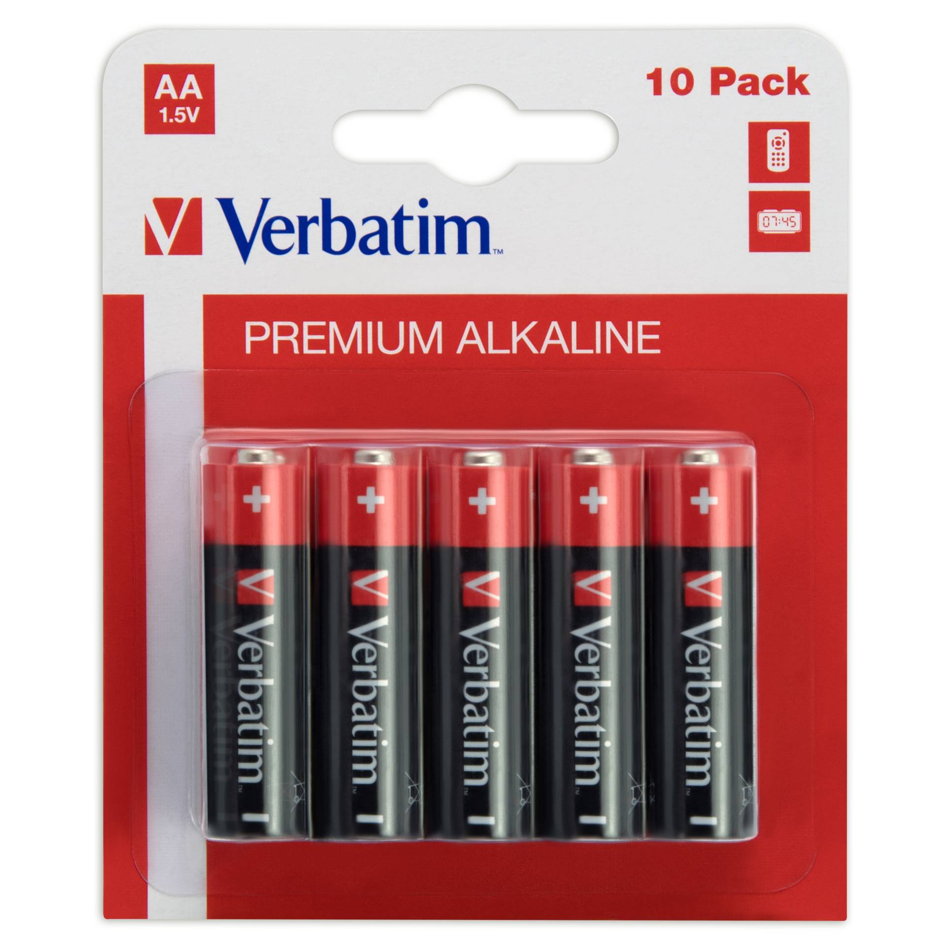 1x10 Verbatim Alkaline Batterie  Mignon AA LR 06            49875