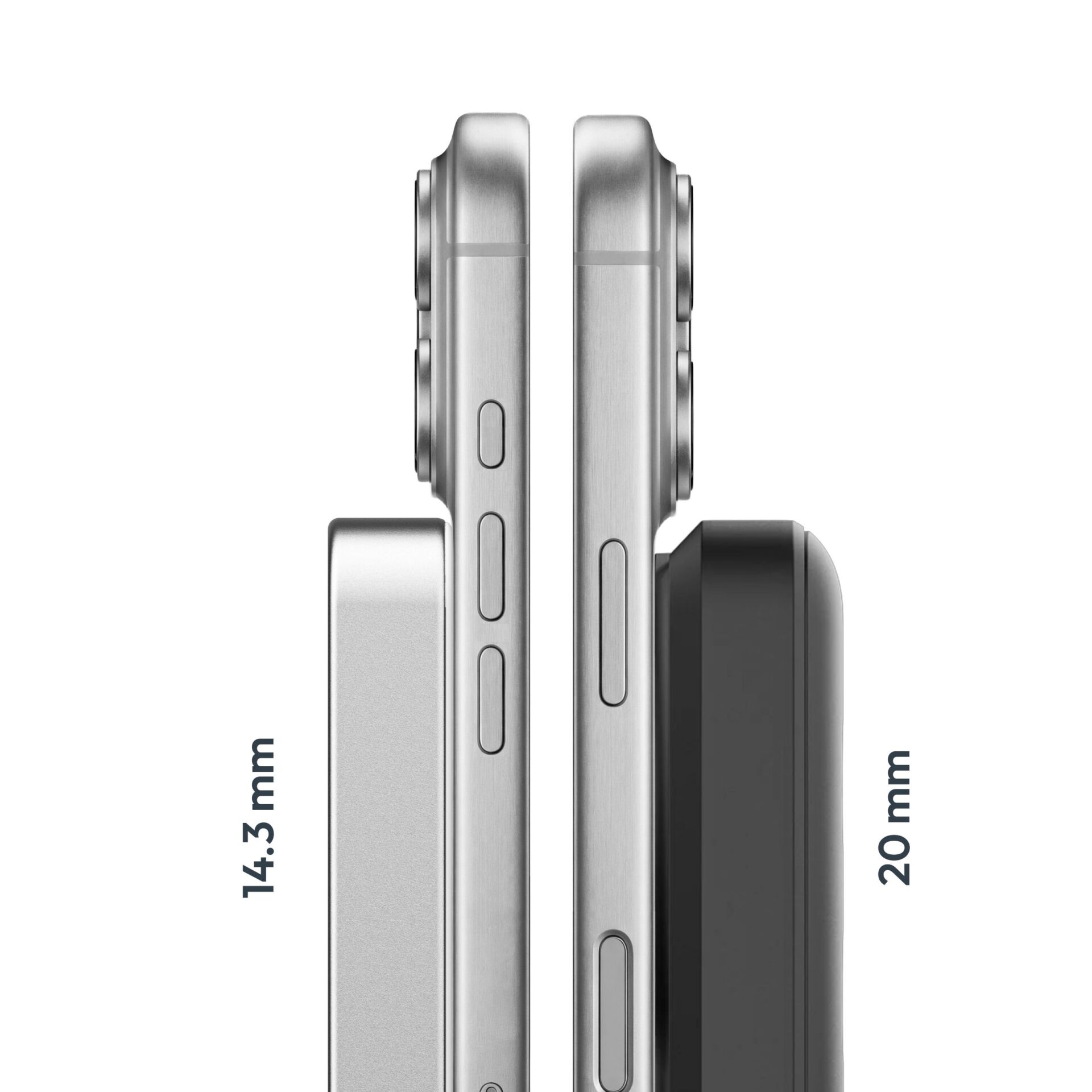 smartphone, Seitenansicht, Tasten, Metallrahmen, Magnetbefestigung