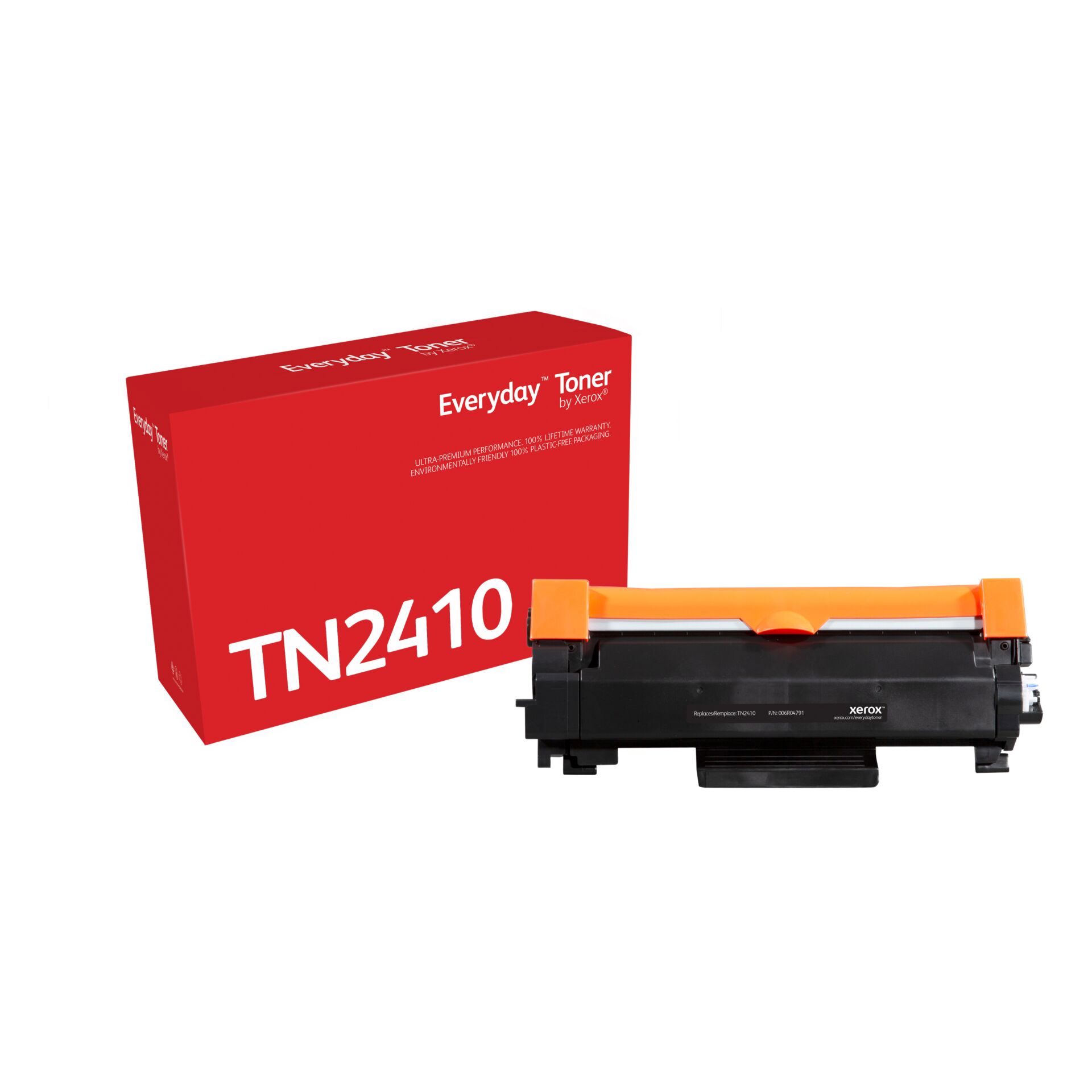  toner, Tonerpatrone, TN2410, schwarz/kartusche, oranger Griff