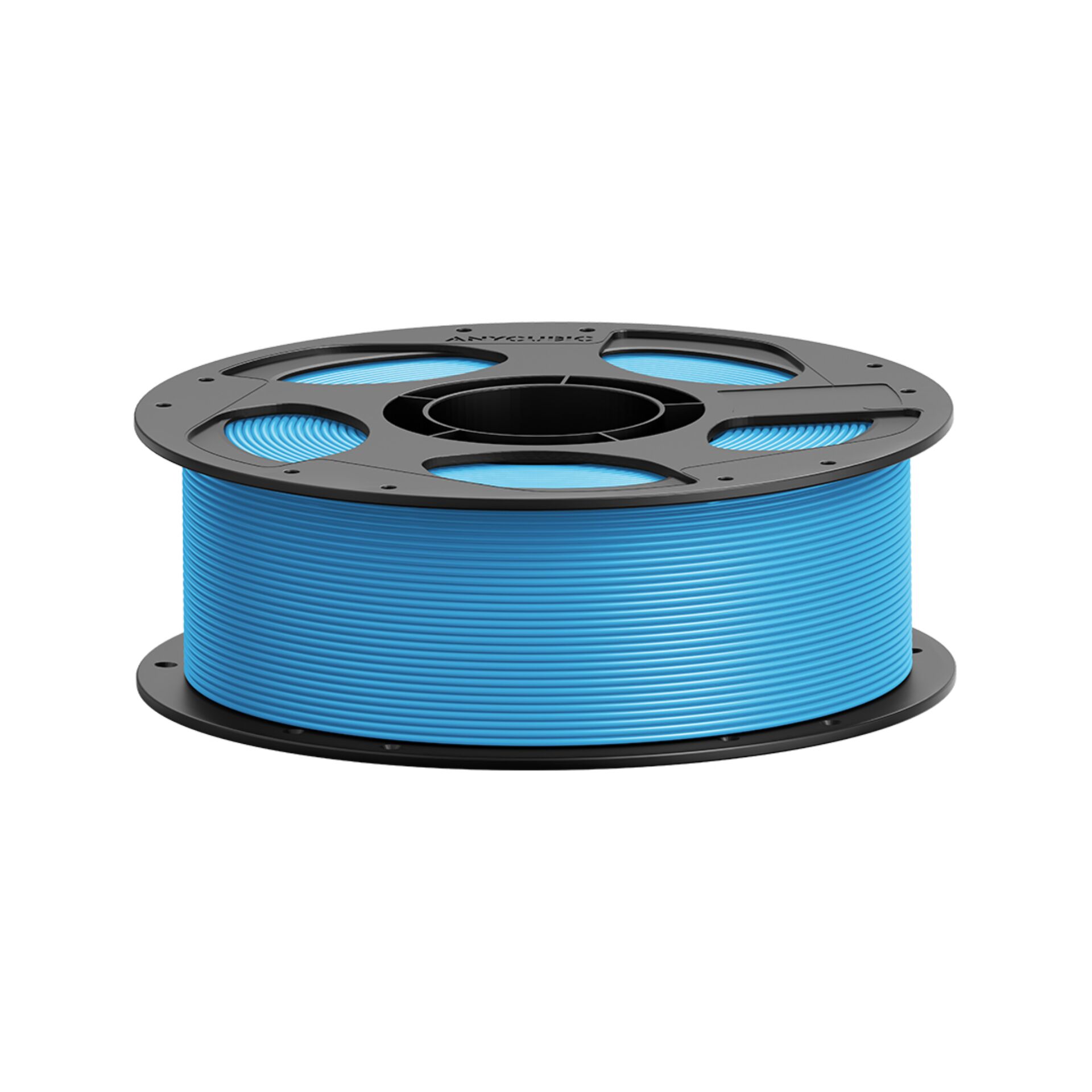 3D-Druck-Filament, PLA-Filament, blaues Filament, Spule, Filament-Spule