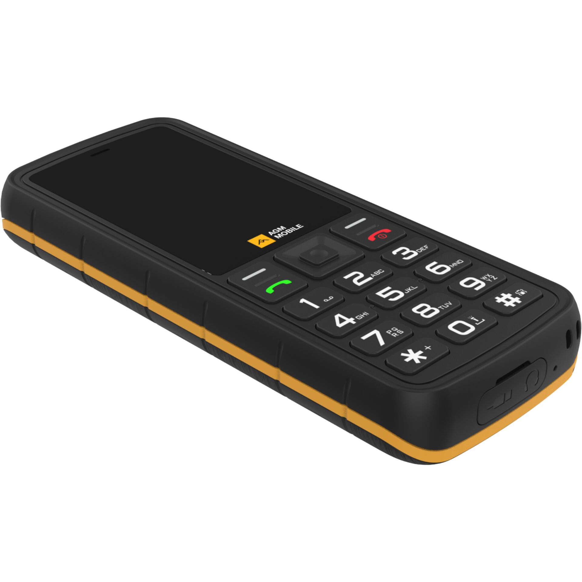 Mobiltelefon, Feature-Phone, Gehäuse aus Gummi, Kompakt, Tastenhandy