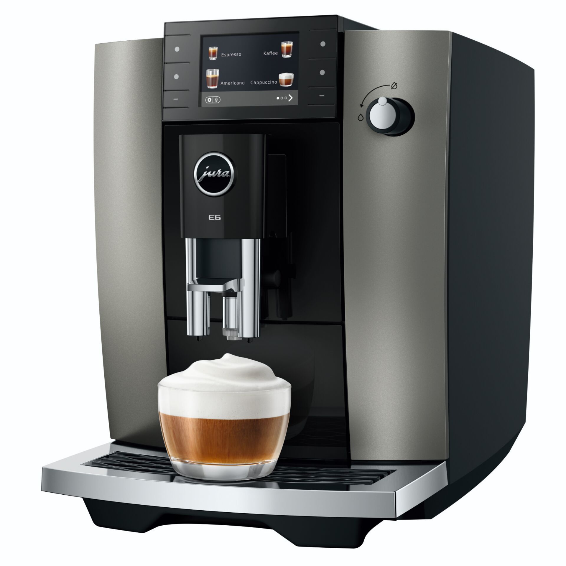 Kaffeemaschine, Espressomaschine, E6, Milchschaum, Kaffeezubereitung