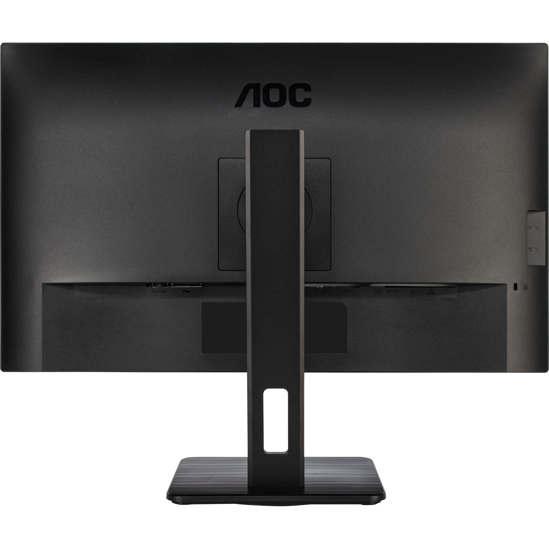 monitor, LCD, schwarz, stehend, Desktop