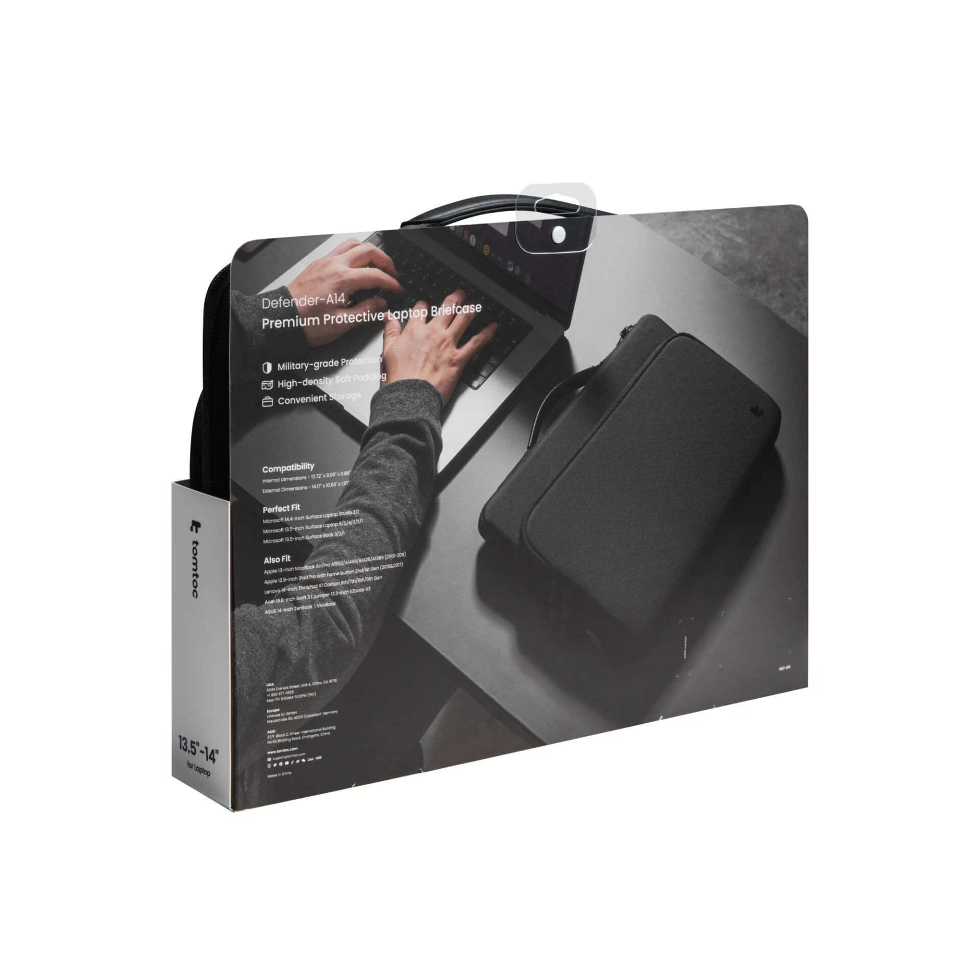Laptop-Hülle, Schutzhülle, Notebook-Tasche, Reisetasche, Vorderfach-Tasche