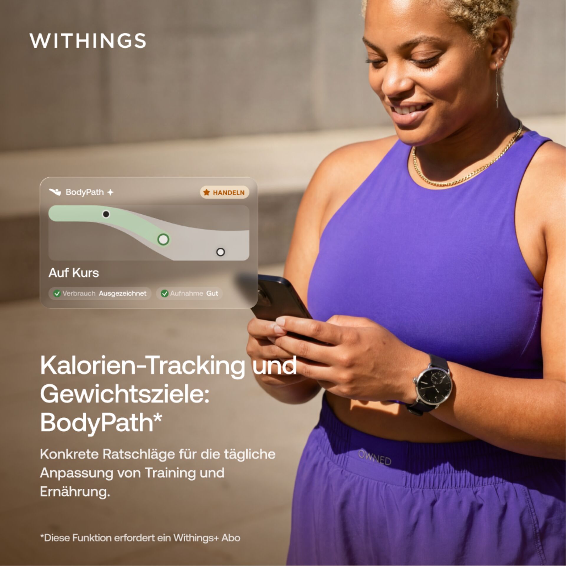 fitness, wearable, Uhr, Kleidung, LilaTop