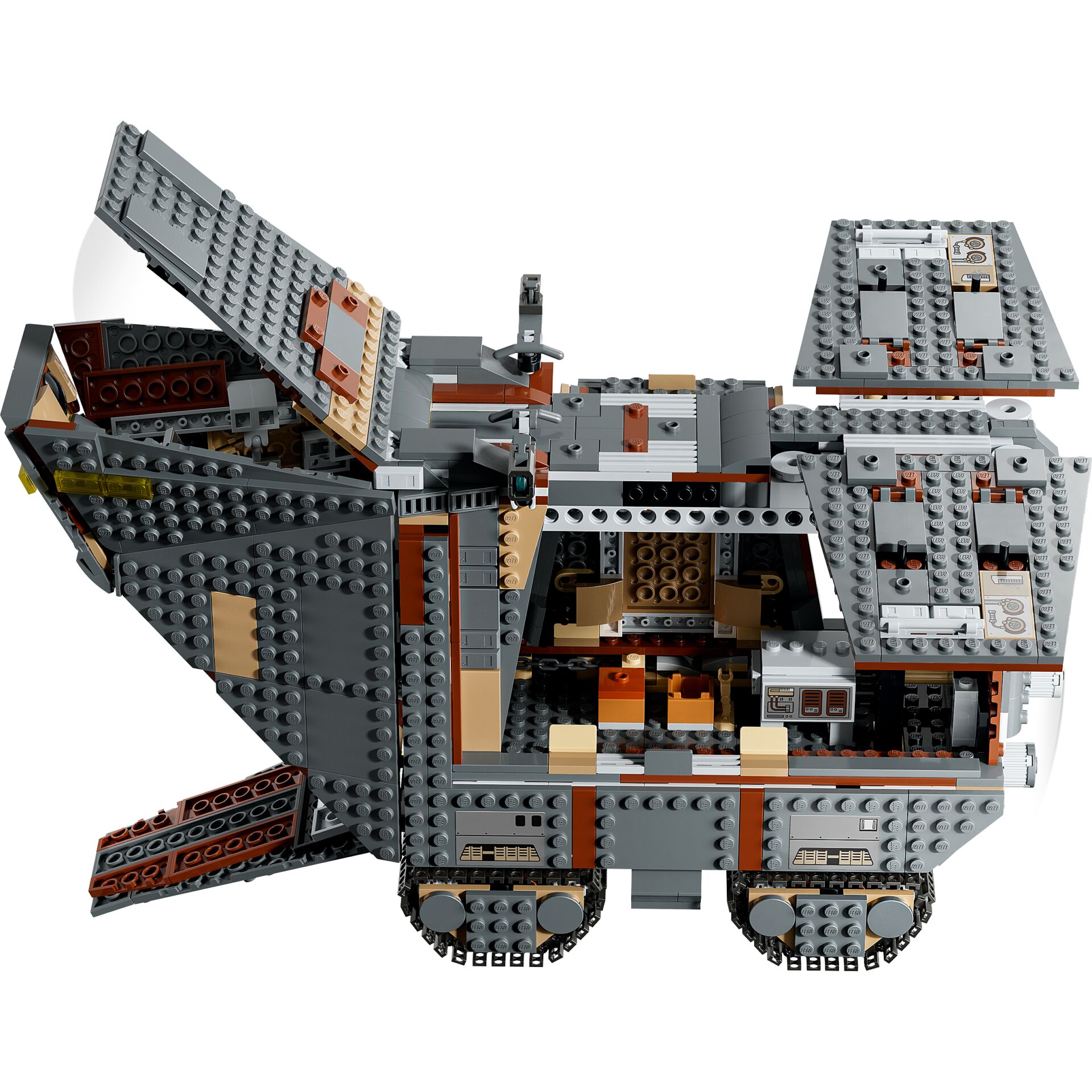 lego, modell, grau, braun, fahrzeug
