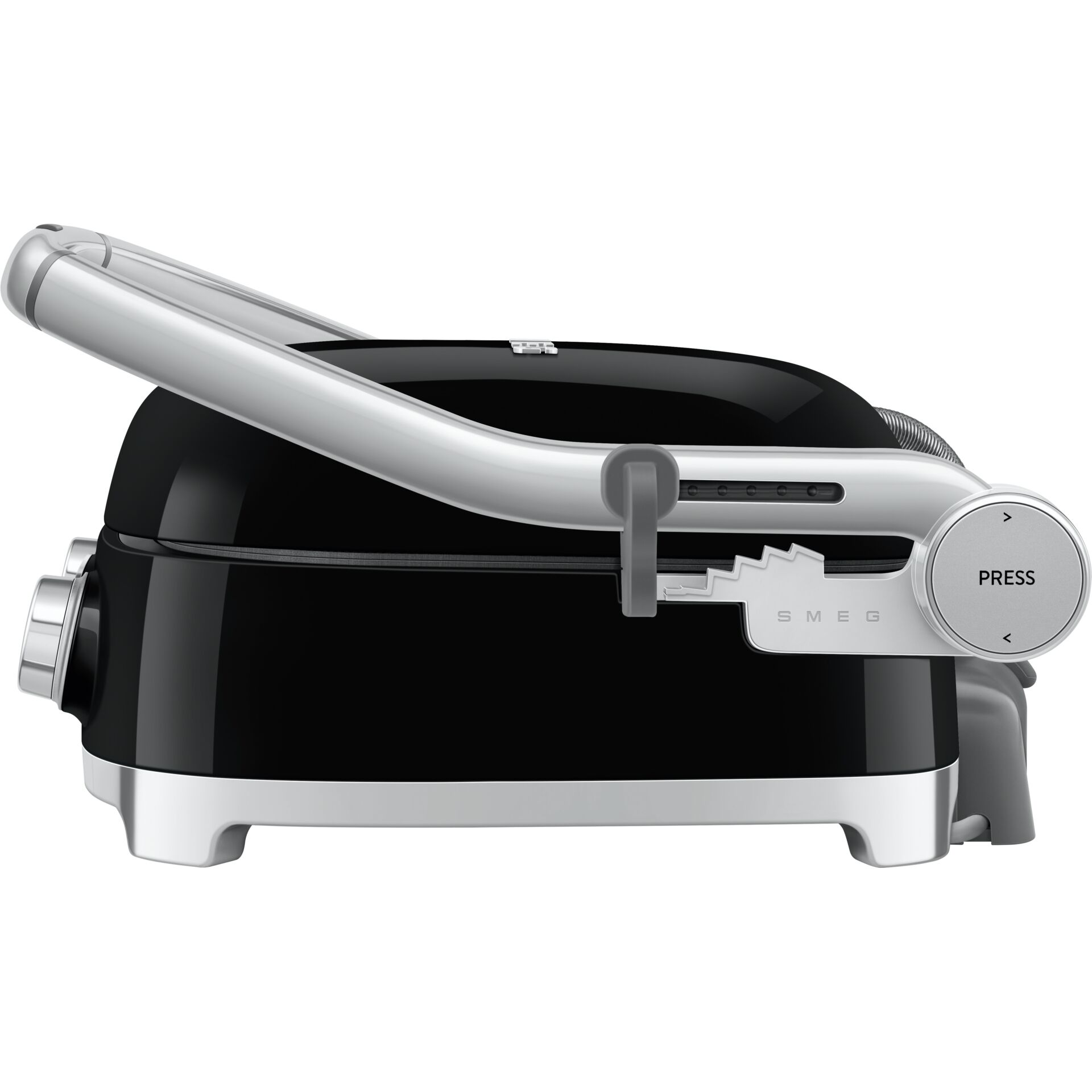 Toaster, Edelstahl, Schwarz, Druckknopfsteuerung, Smeg