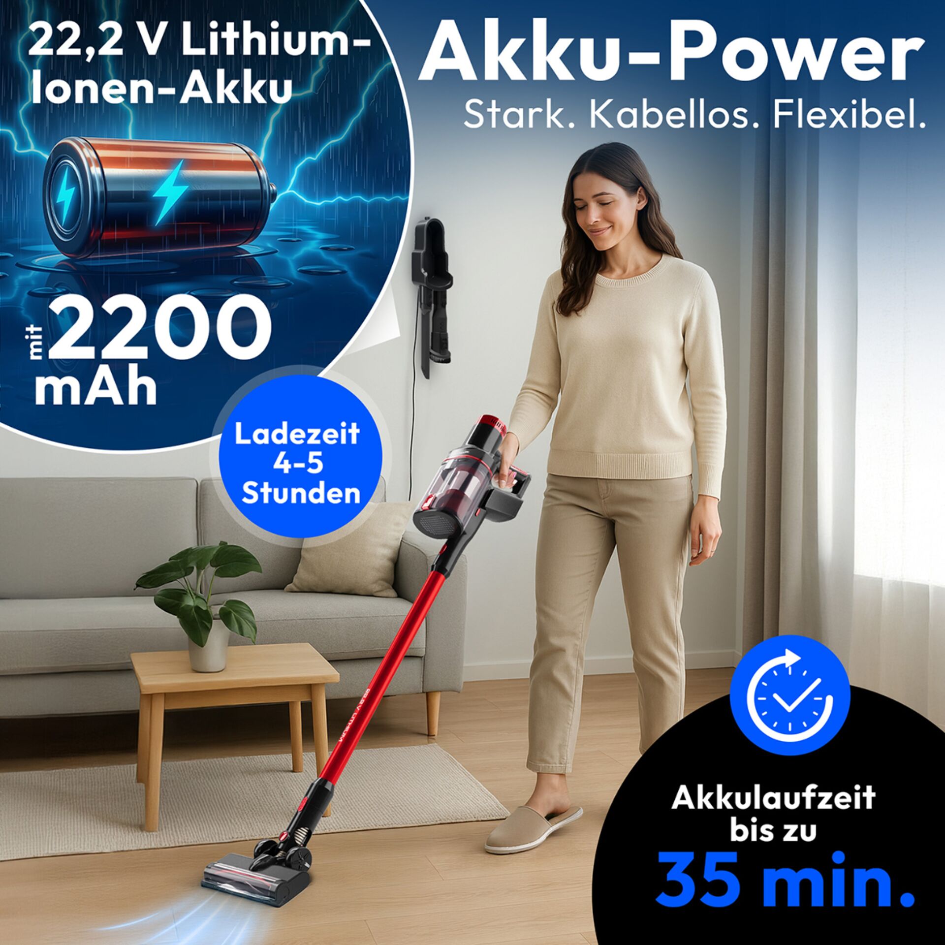 Reinigen, Person, Werbung