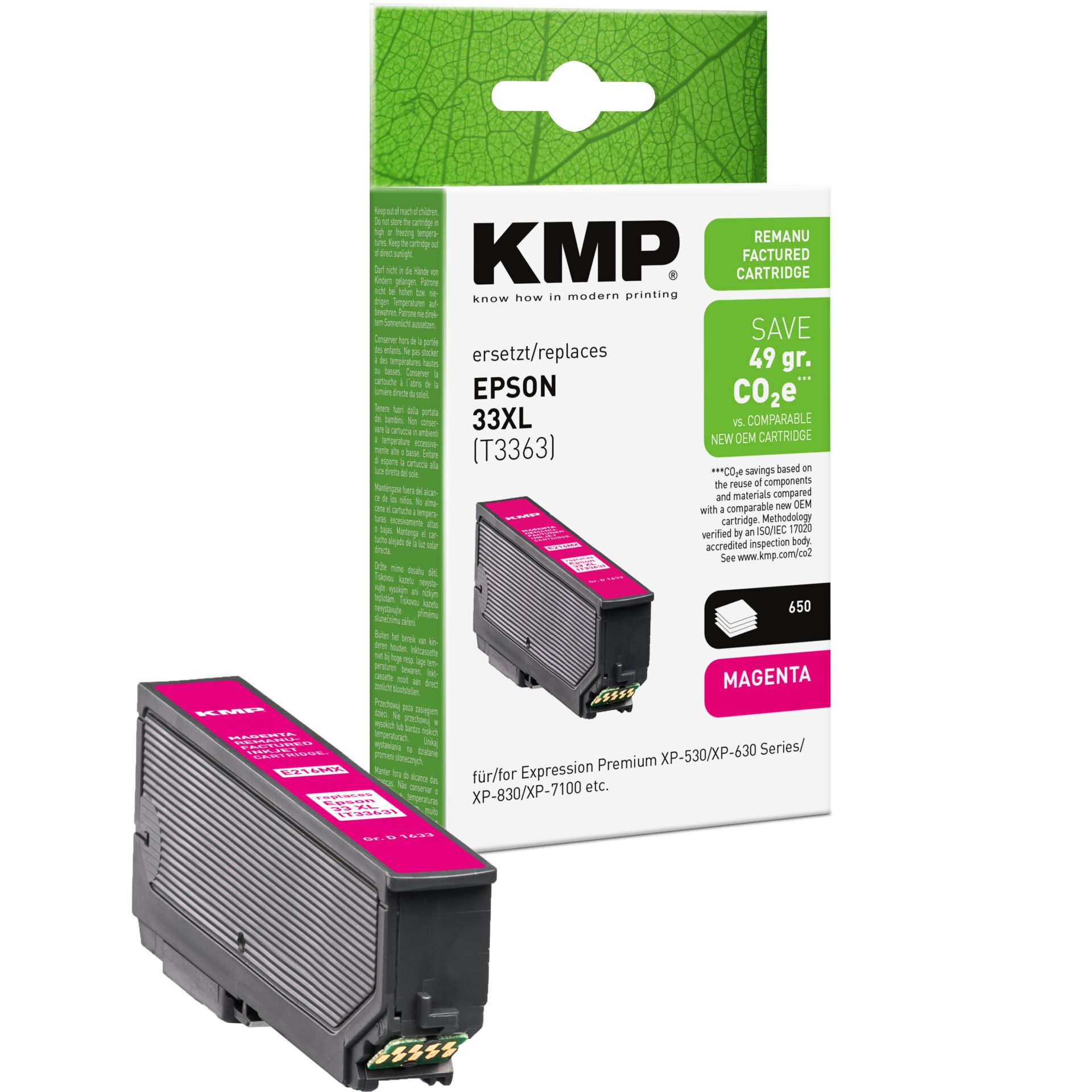Adapter, Elektronik, QR Code, Tintenpatrone, Magenta, KMP, EPSON?, XL?