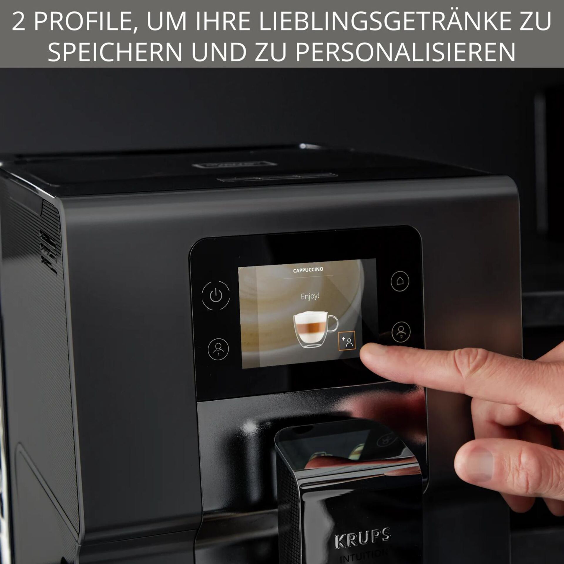 Kaffeemaschine, Touchscreen, Display, Kapselmaschine, Krups