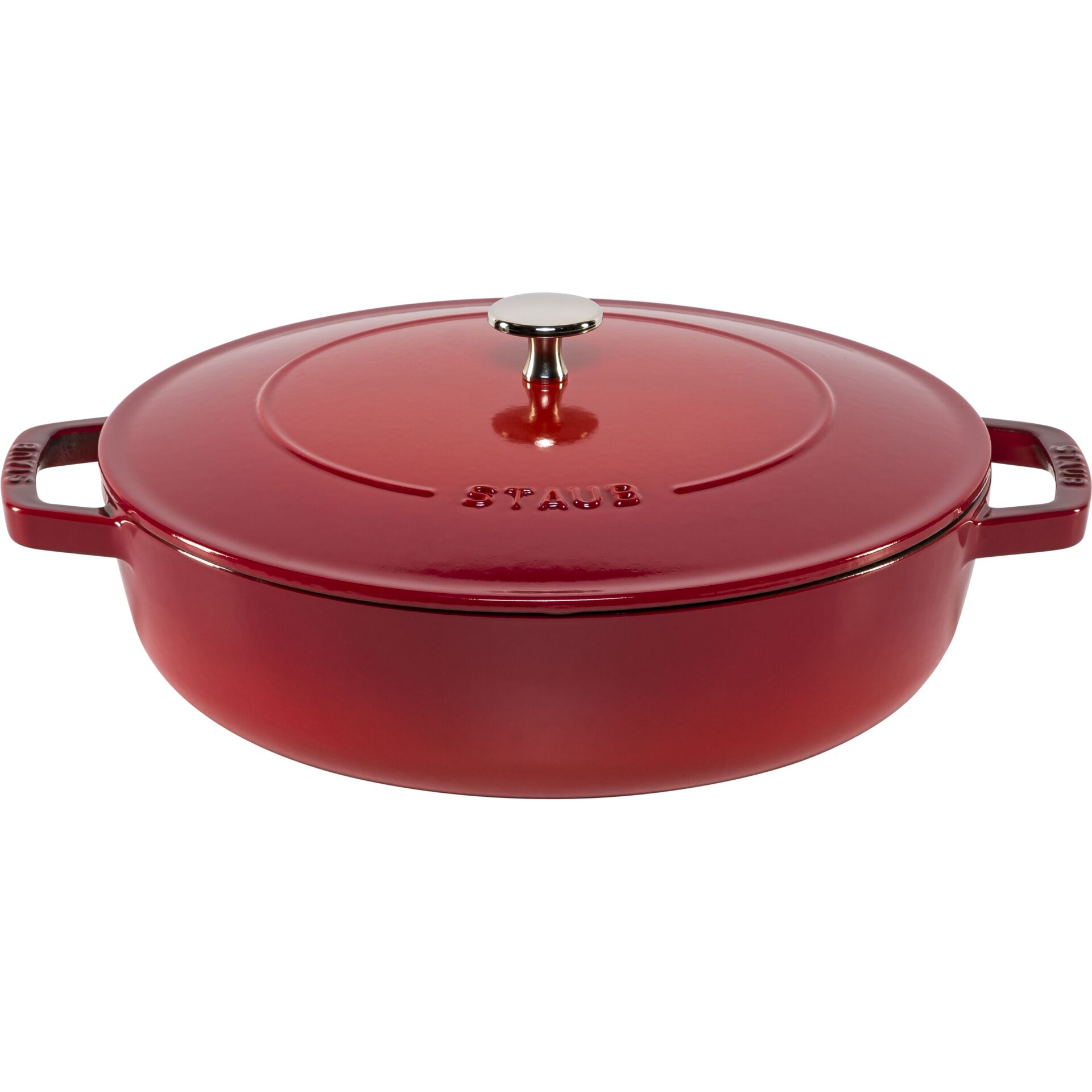 Staub Bräter Chistera 28 cm  kirschrot