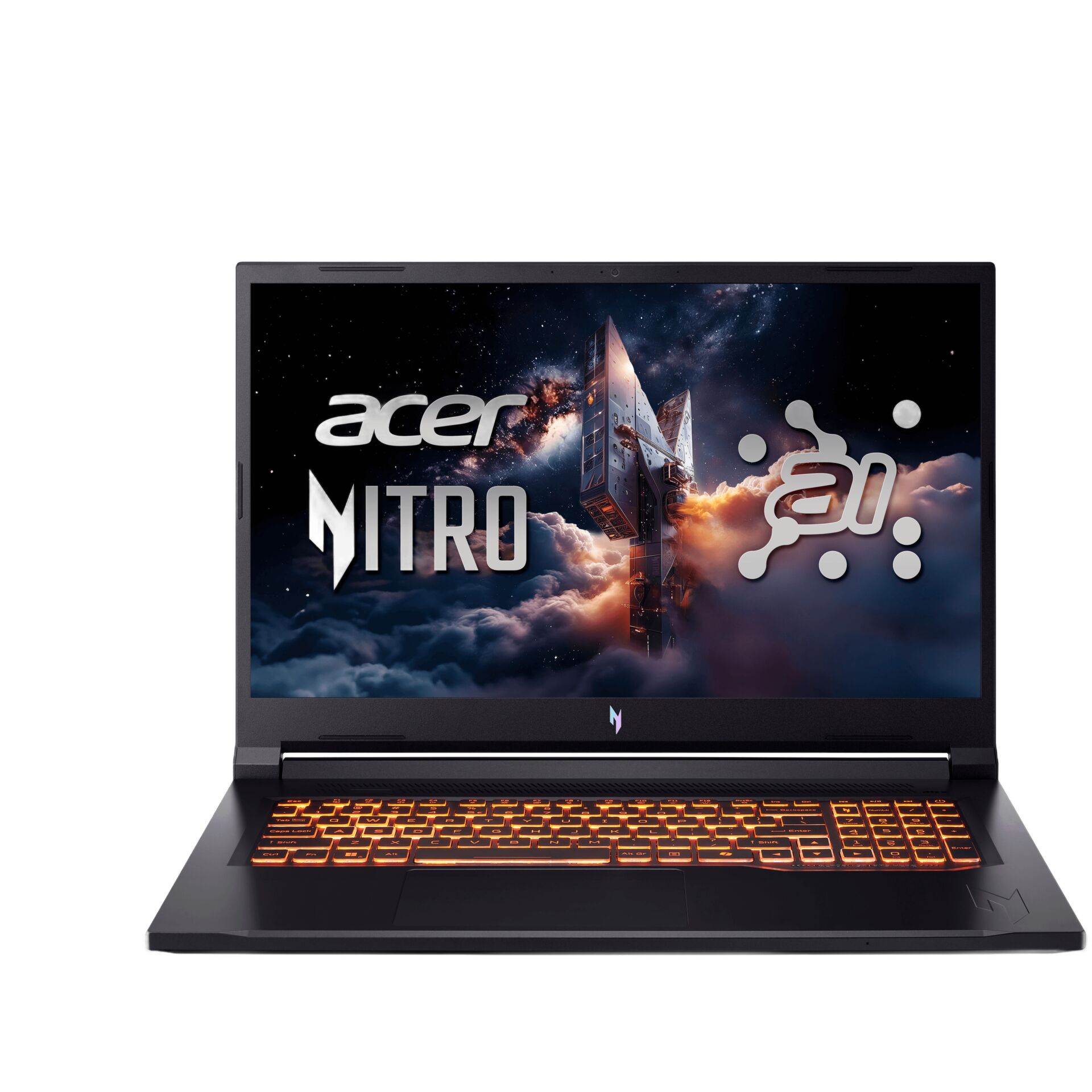 Gaming-Laptop, Schwarz, Beleuchtete Tastatur, Numerischer Tastenblock, Acer Nitro