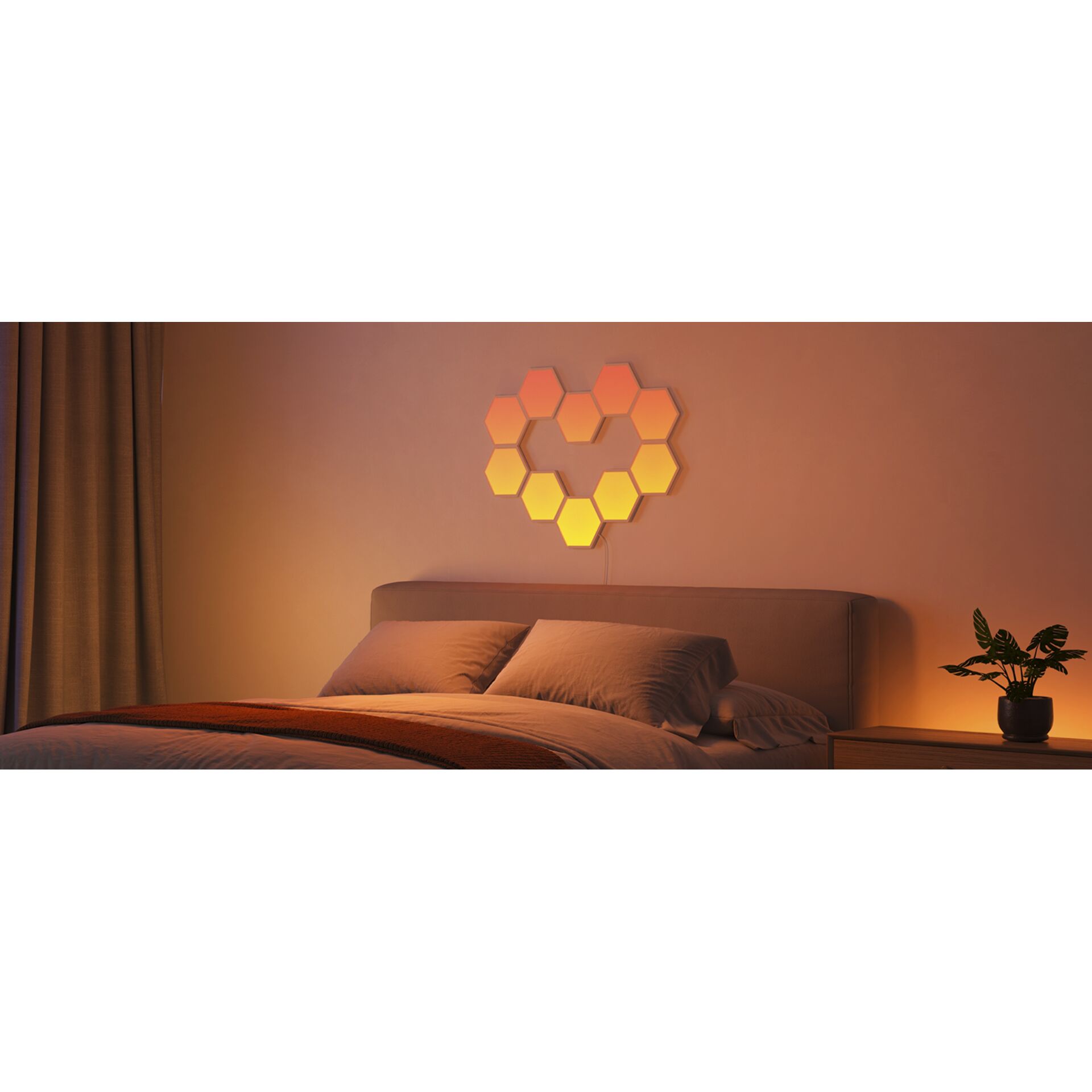 Innenarchitektur, Bett, Dekoration für Zuhause, Kissen, Pflanze