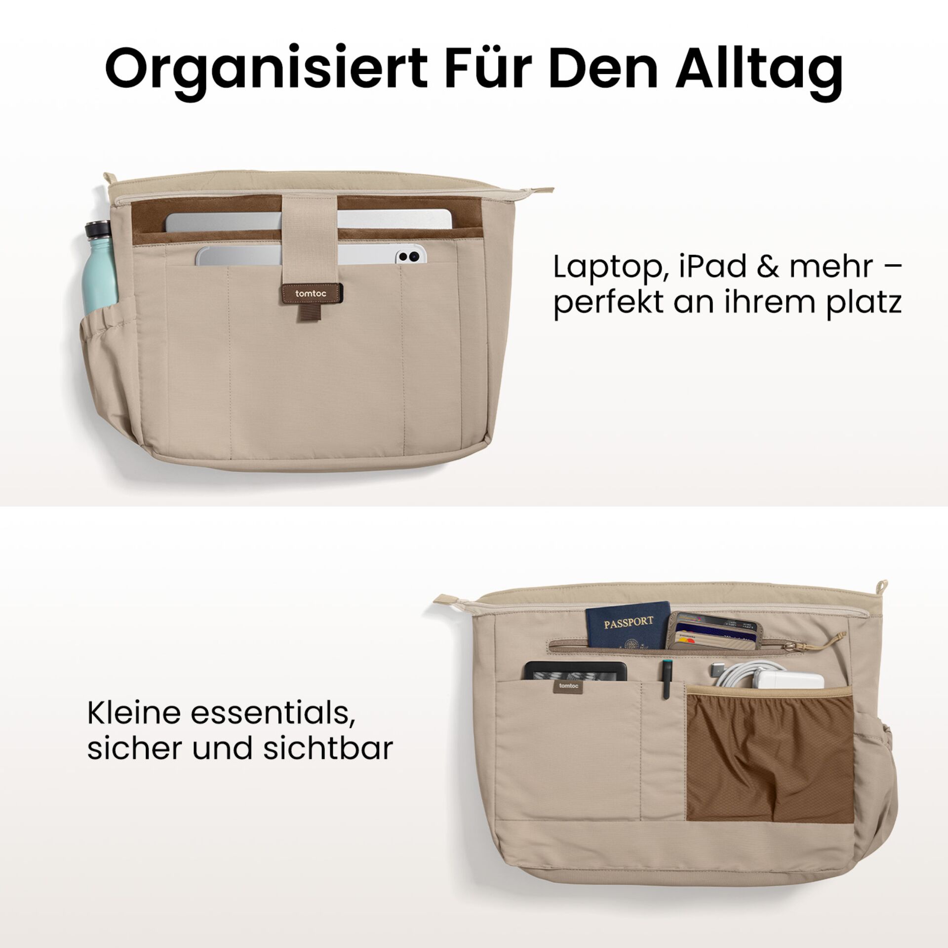 Tasche, Organizer, Laptop-Organizer, Beutel, Alltagstasche