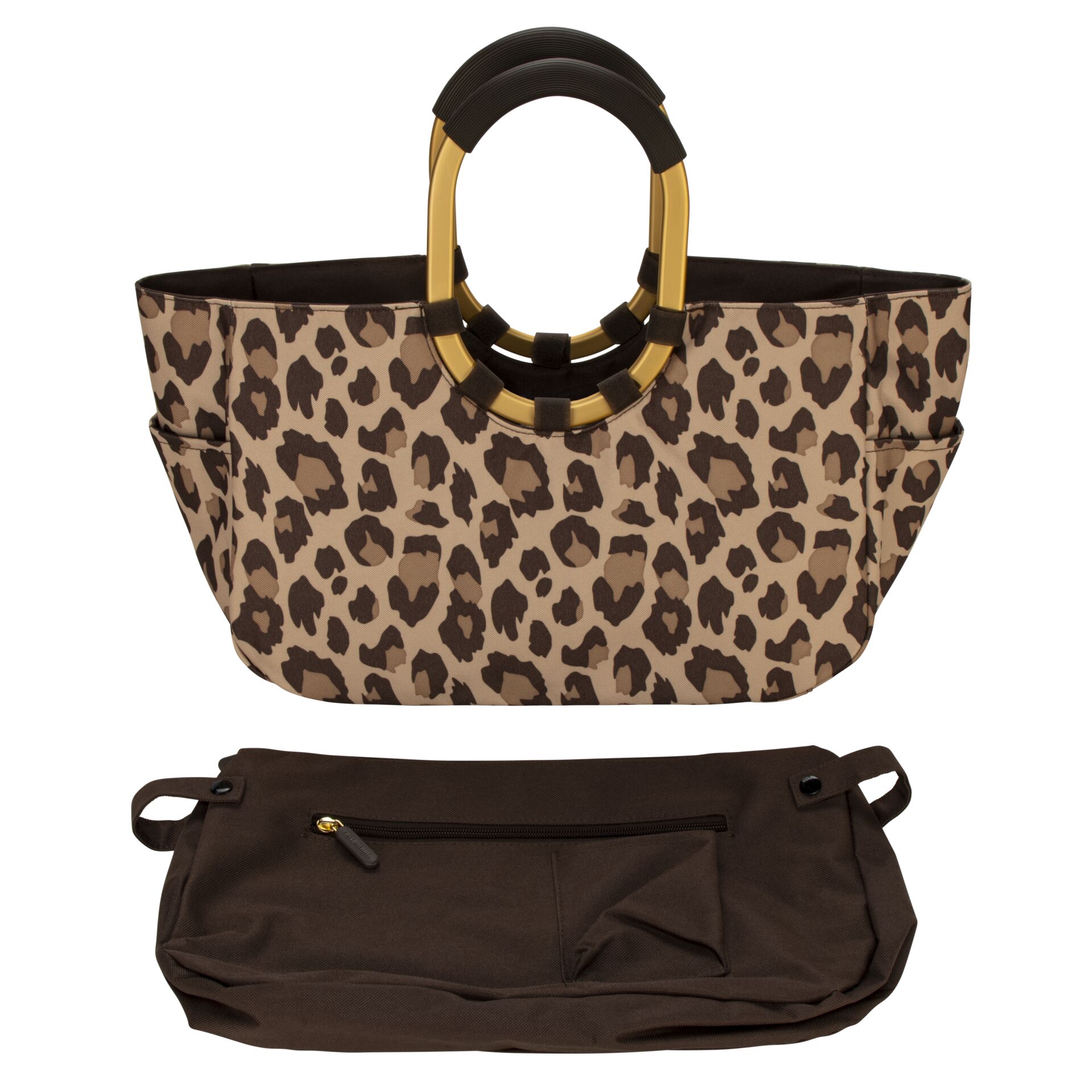 Tasche, Leopardenmuster, Tote, Henkeltasche, Gepäcktaschenbeutel