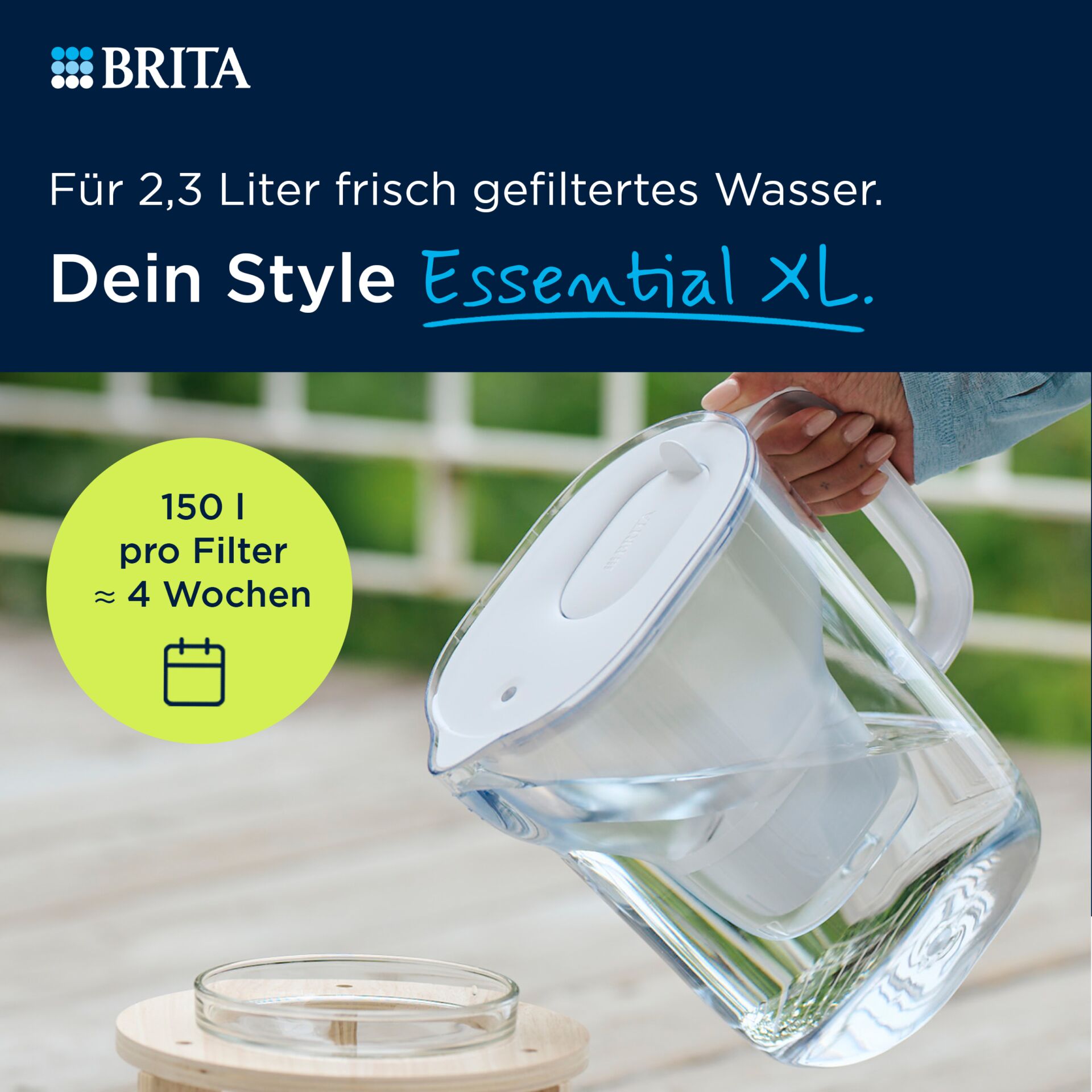 Wasserfilter, Glaskrug, Trinkwasser, Filterkapazität, LED?