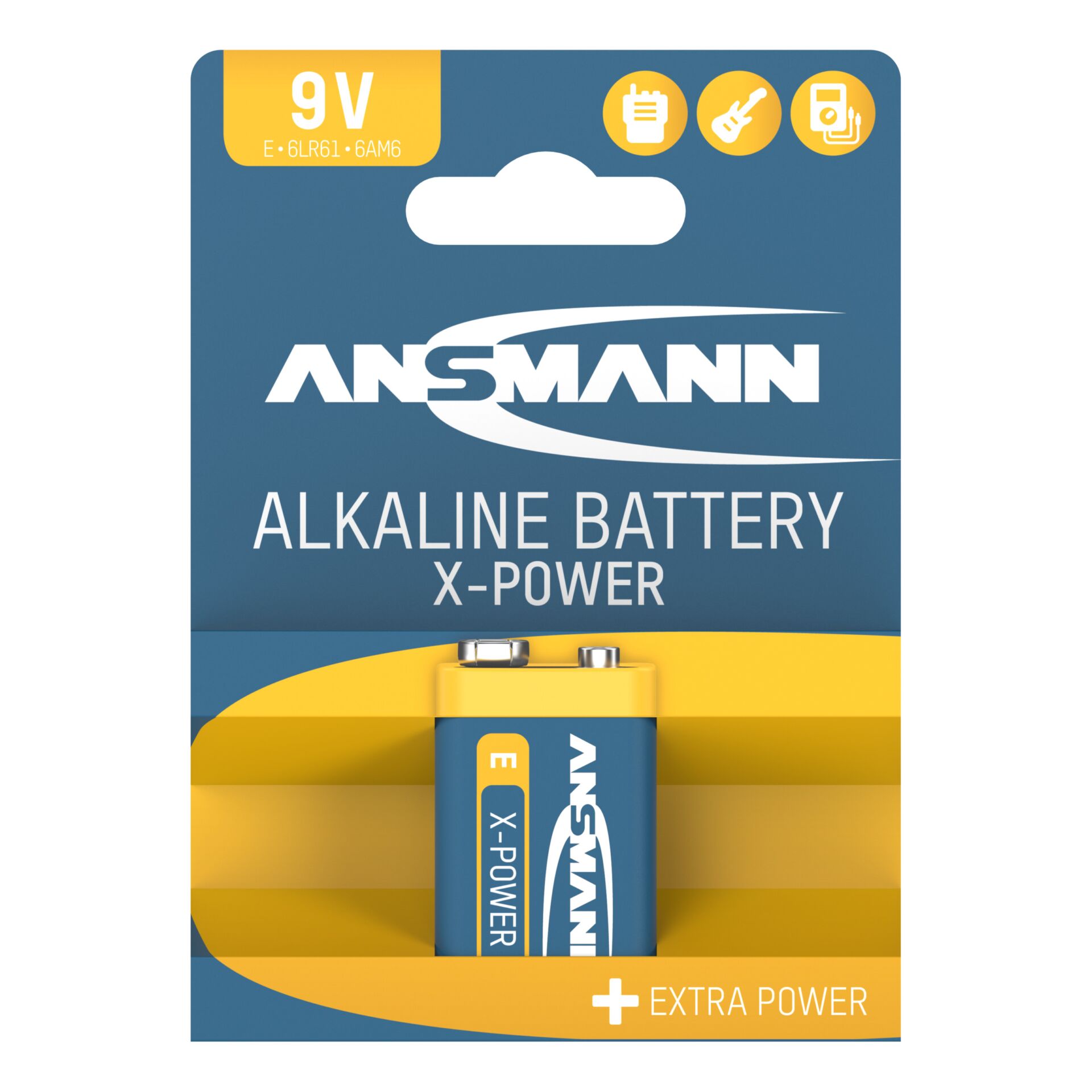 1 Ansmann Alkaline 9V-Block  X-Power