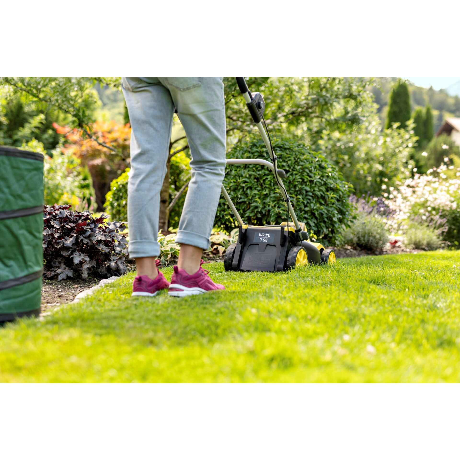 Gras, Rasen, Gerät, Rasenmäher, Rasen mähen