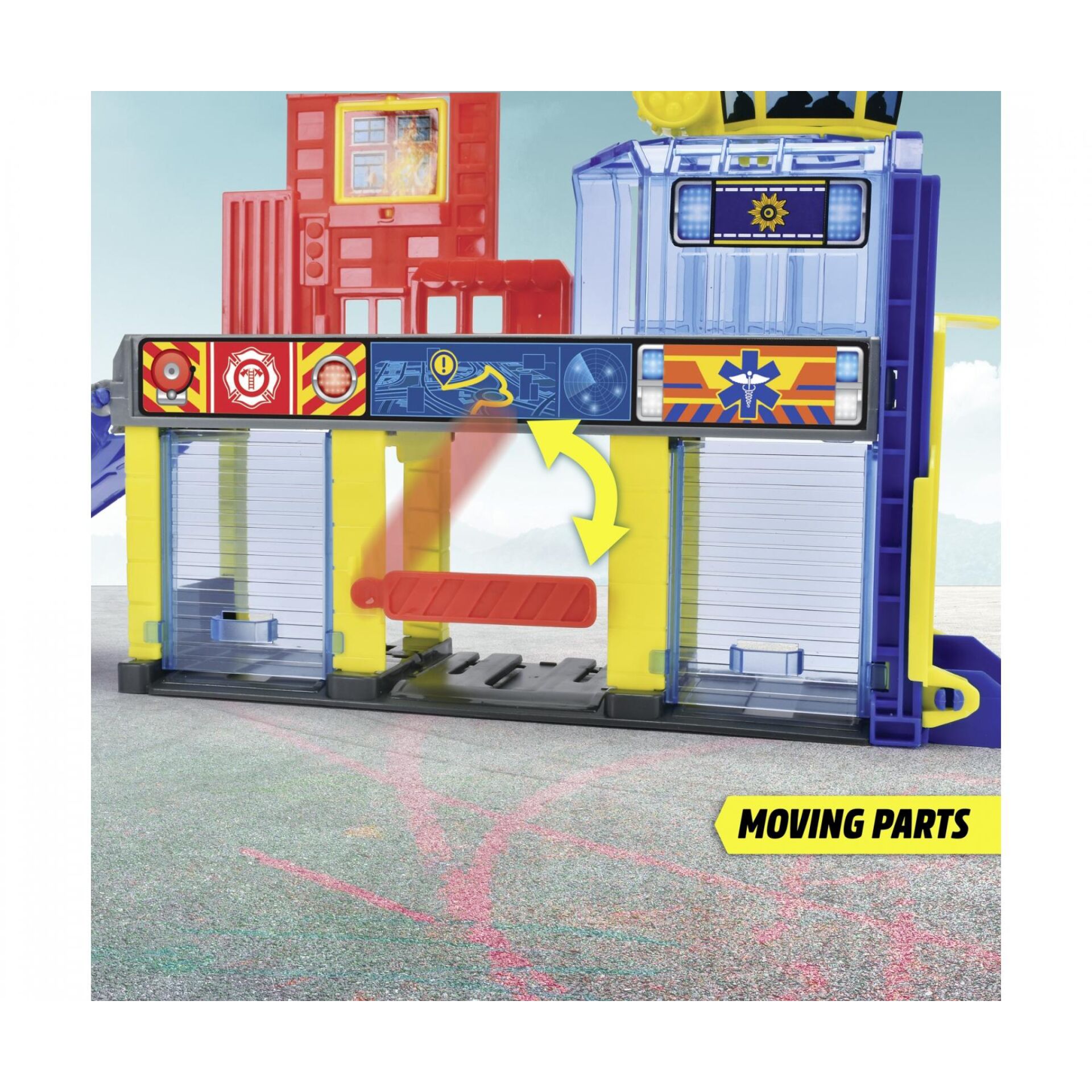 Spielzeug, Transporttor, Moving Parts, Gelb, Bunt
