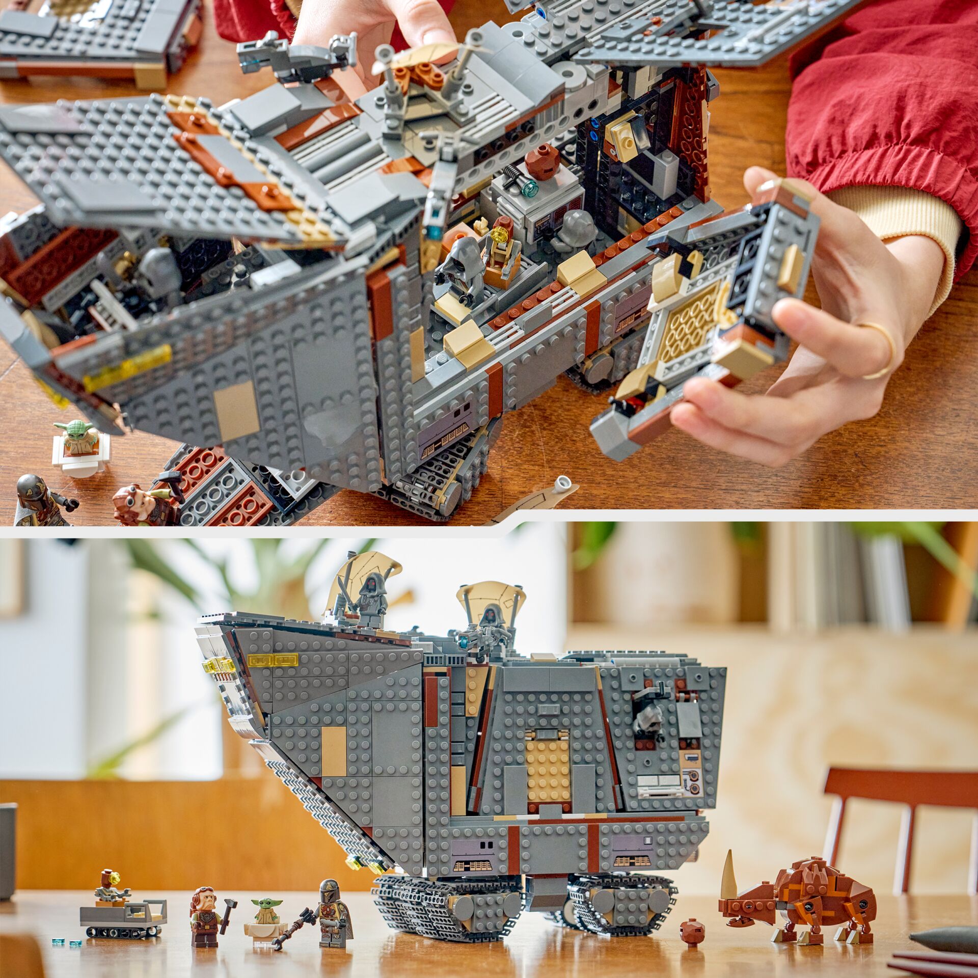 lego, bauset, panzer, grau, minifiguren