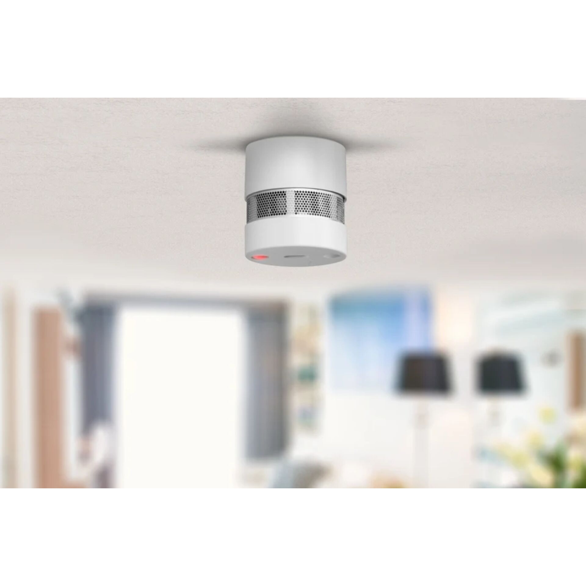 Rauchmelder, Detektor, Rauchwarnsensor, Deckenmontage, Smarter Wohnraum