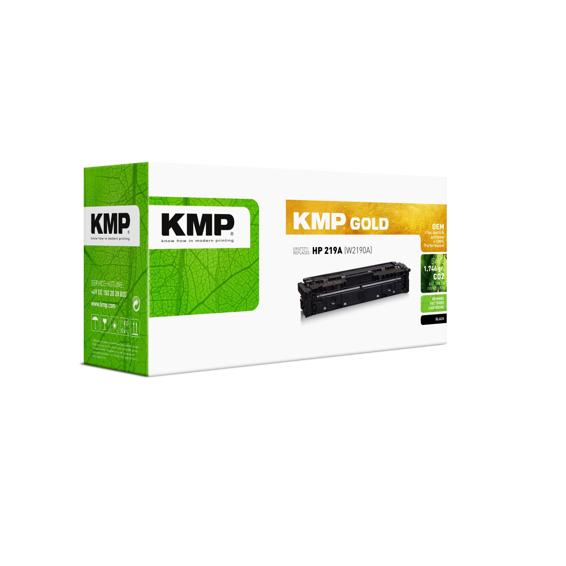 Toner, Tonerpatrone, HP 219A, KMP Gold, Druckerpatrone
