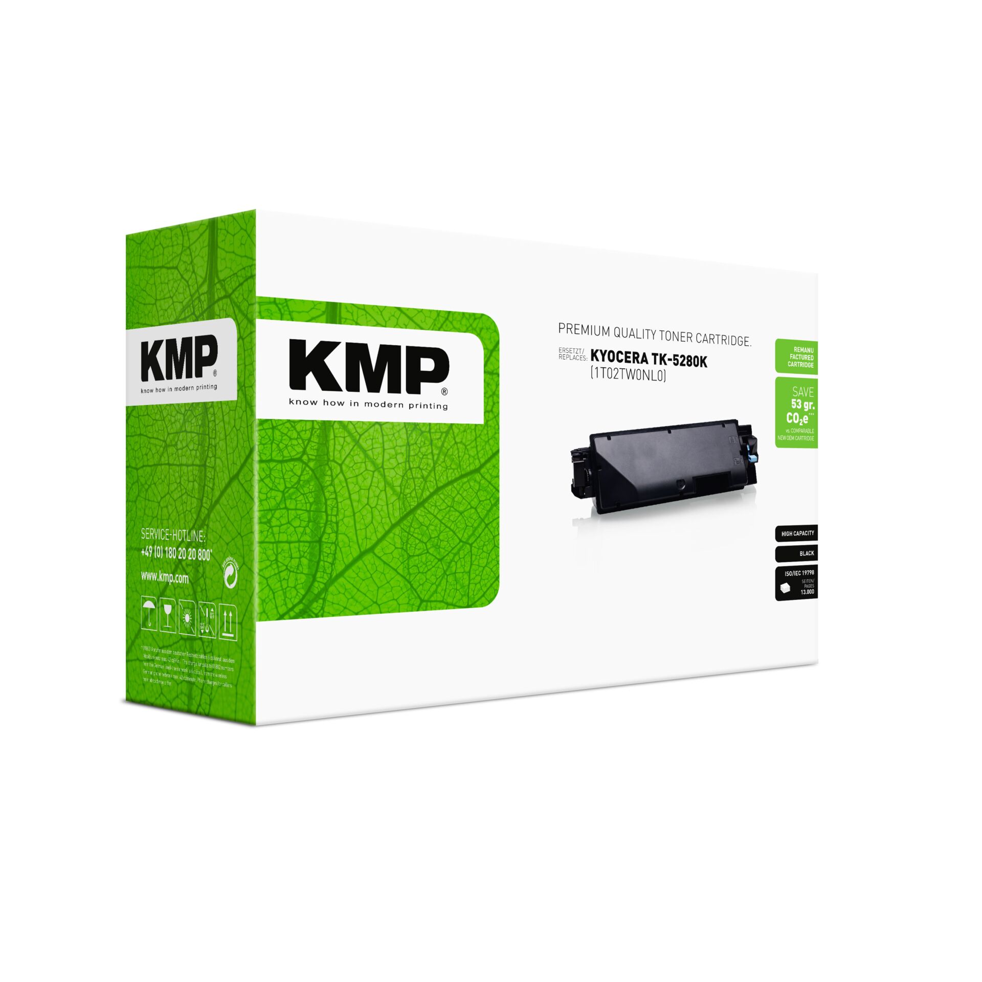 Adapter, Werbung, Plakat, Computerausrüstung, Visitenkarte, Tonerkartusche, Toner, KMP, Kyocera TK-5280K, Druckerzubehör