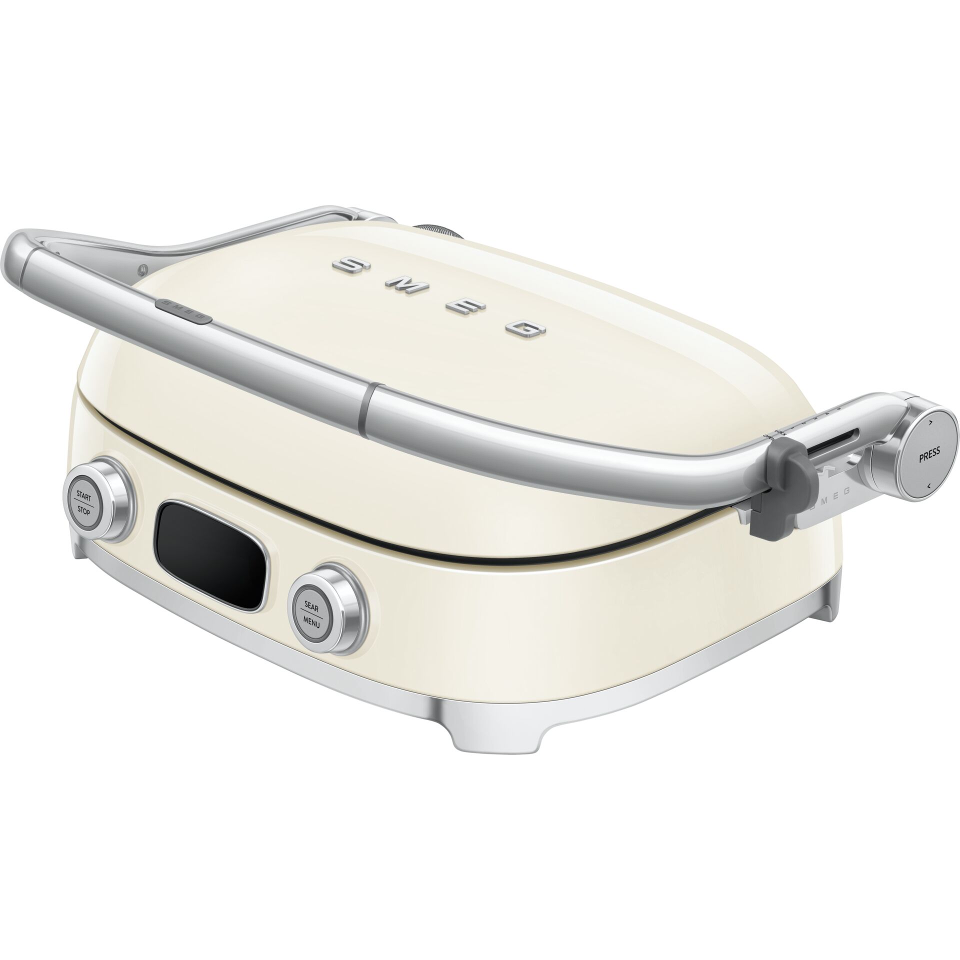 Grill, Sandfarben, Kochgerät, Elektrisch, Deckelgriff