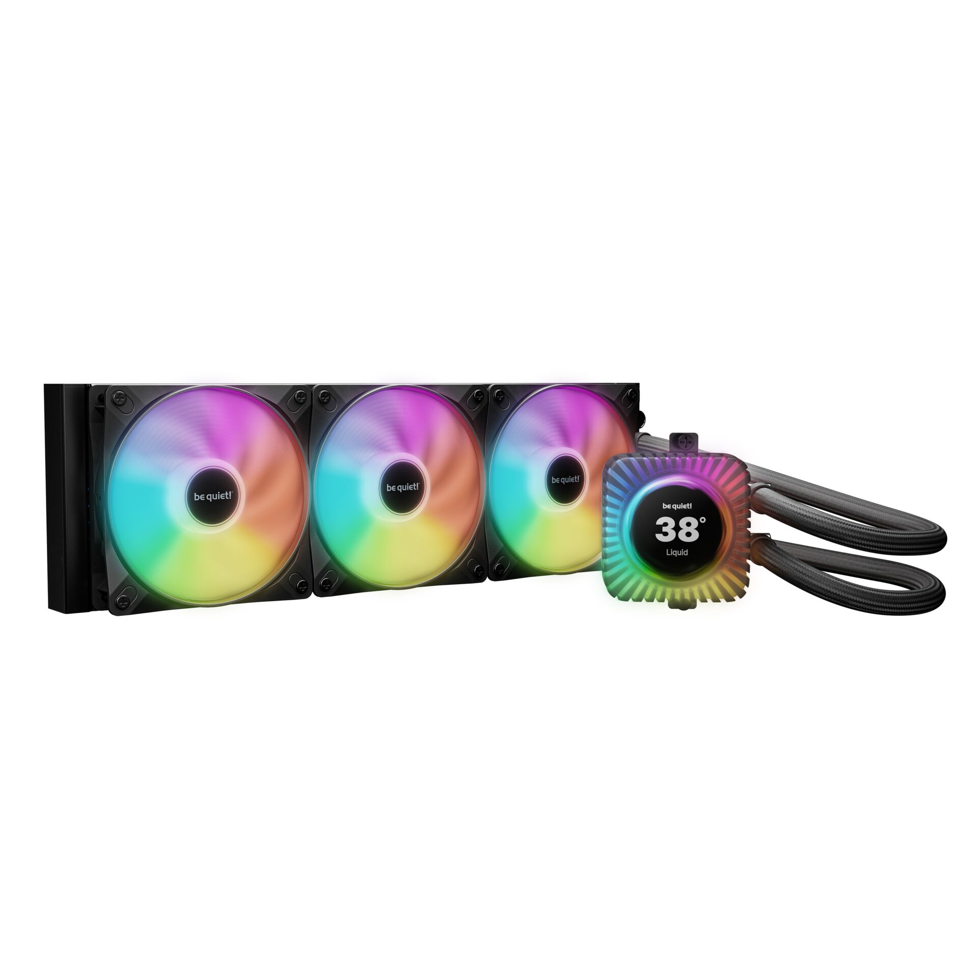 CPU-Fan, RGB-Lüfter, 3x 120mm, Wasserkühlung, Liquid-Kühler