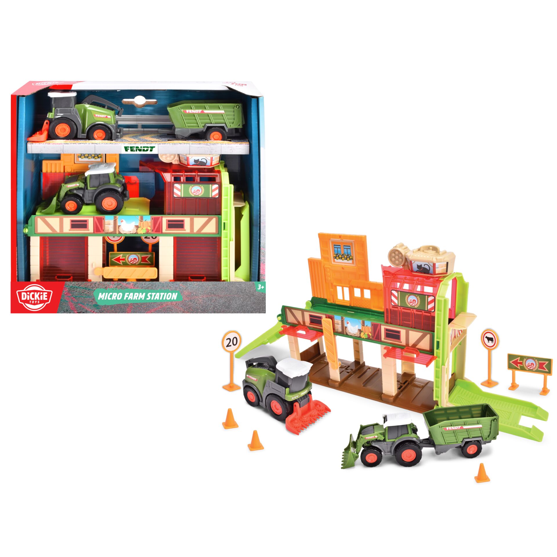 Dickie Micro Farm Station  3 Fendt Fahrzeuge      203733003