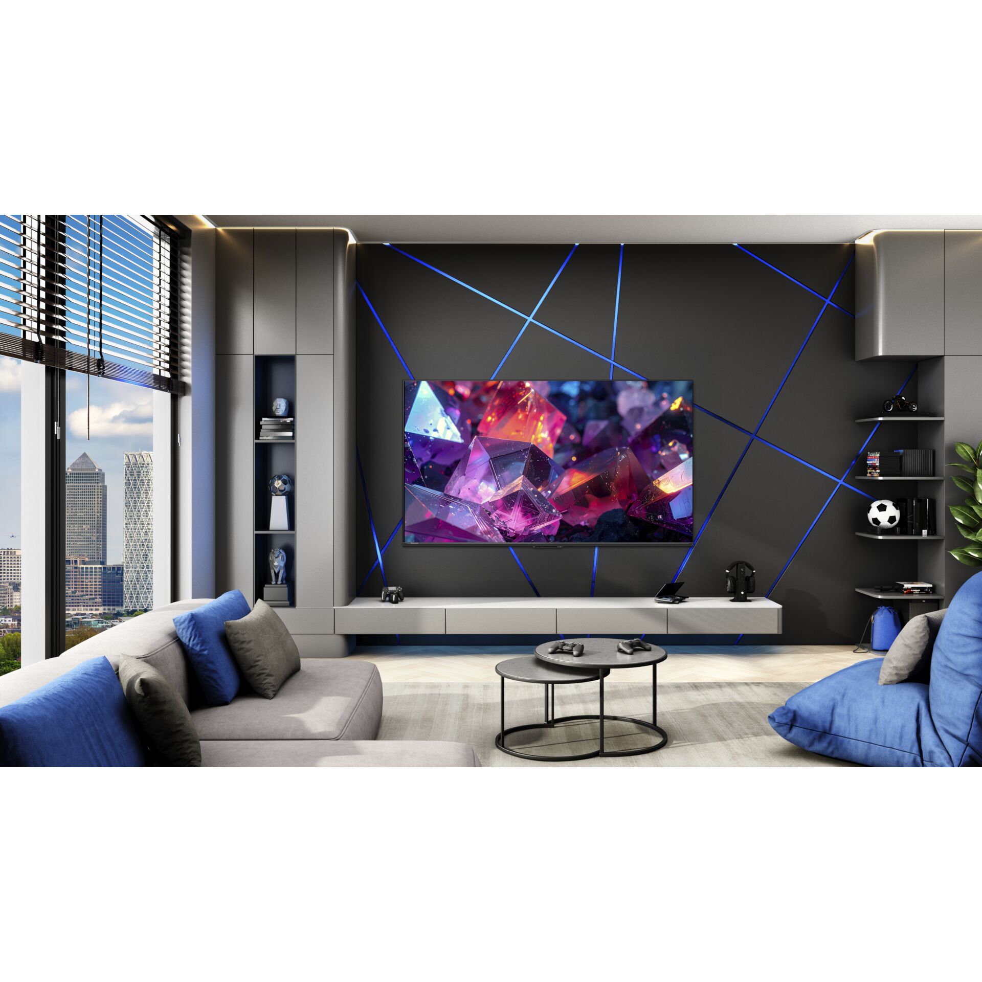 Wohnzimmer, Fernseher, Wanddeko, Wohnzimmer TV, Sofa