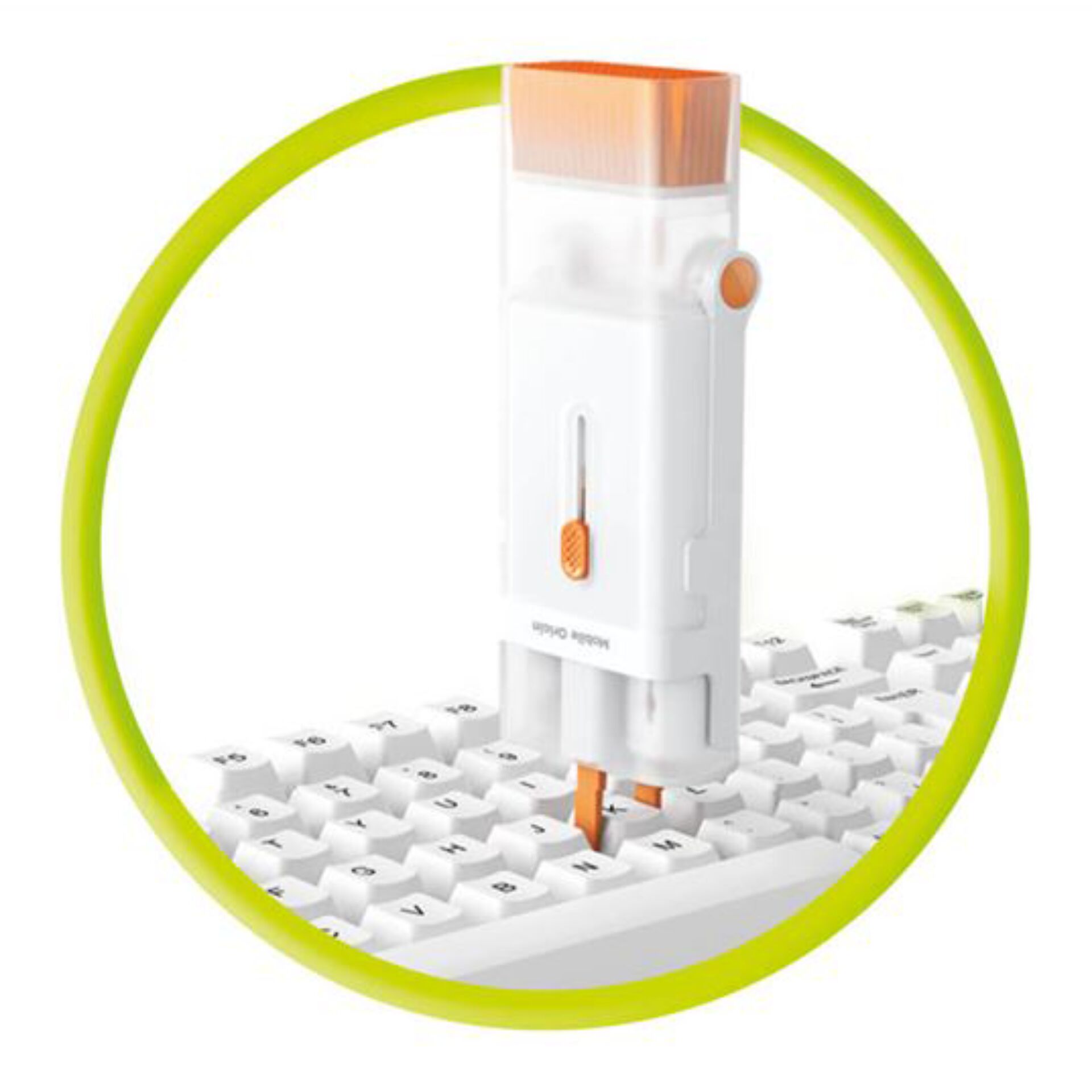 USB-stylus?, Keyboard accessory, Mini USB pen, Insert: orange tip, Slide-out mechanism