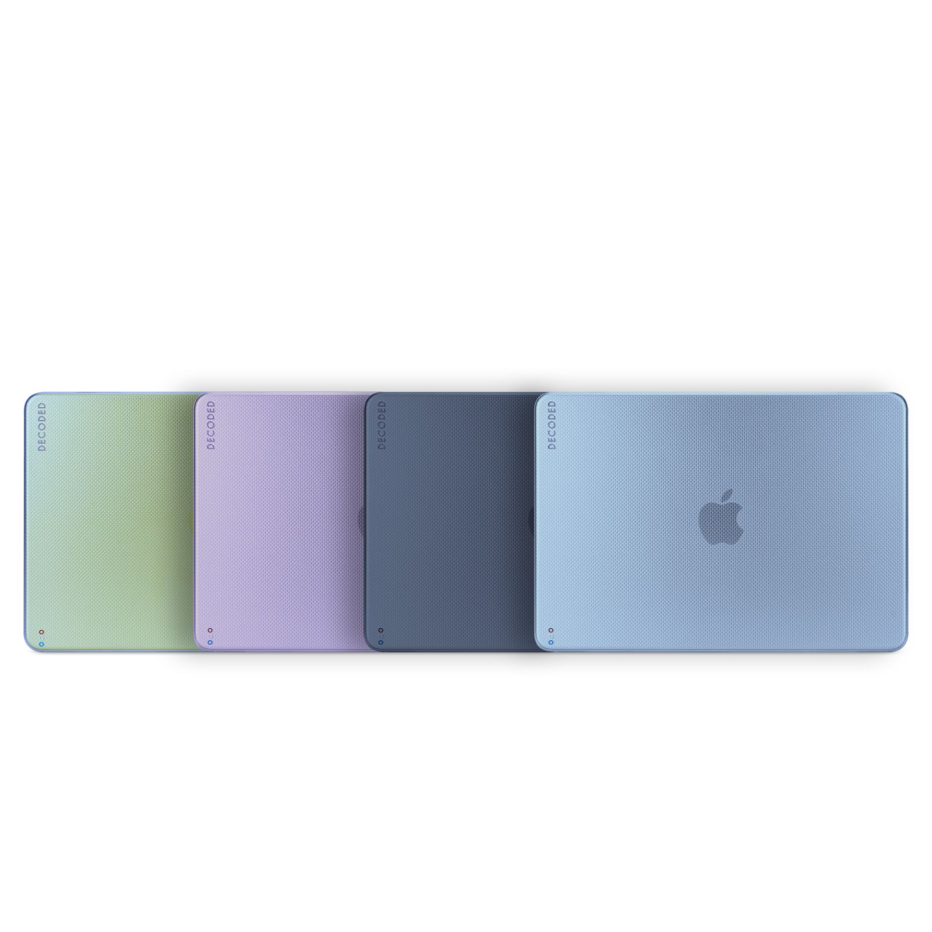 Laptop, MacBook, bunt gradient, Aluminium-Optik, Eckenanschlüsse