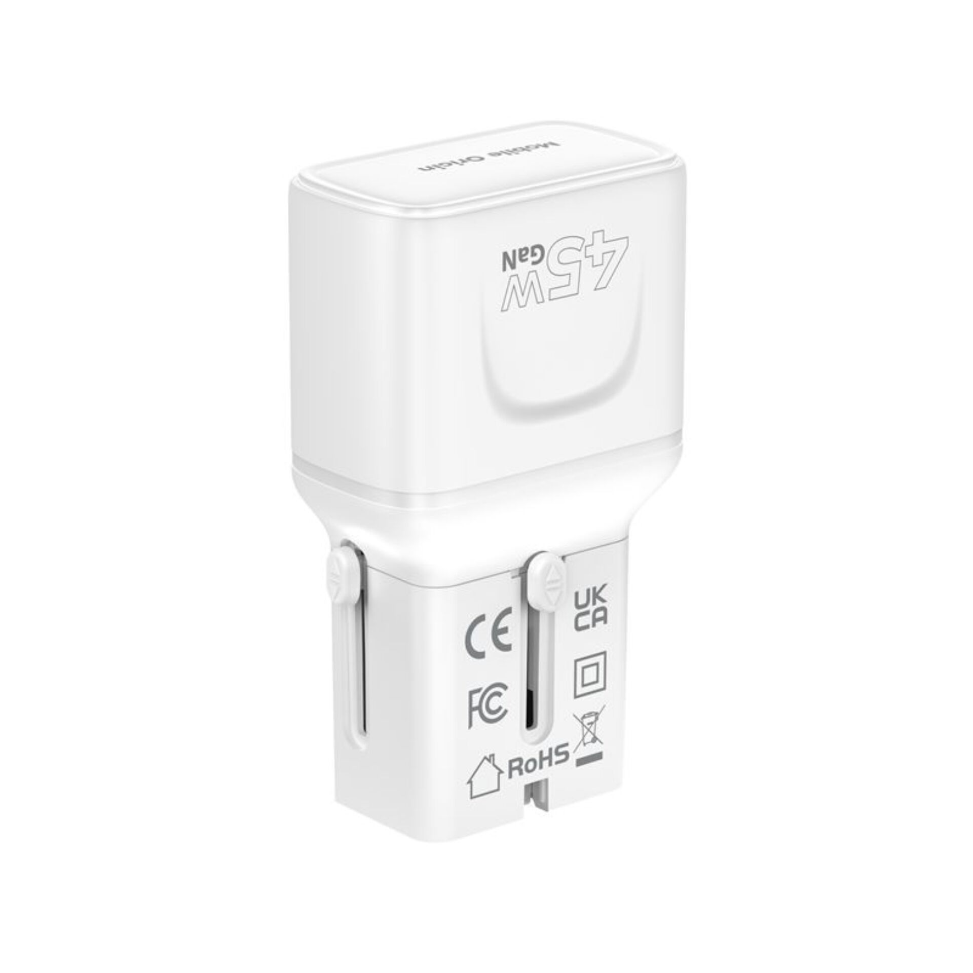 USB-C Adapter, Netzadapter, EU-Stecker, Weiß, Kompakt
