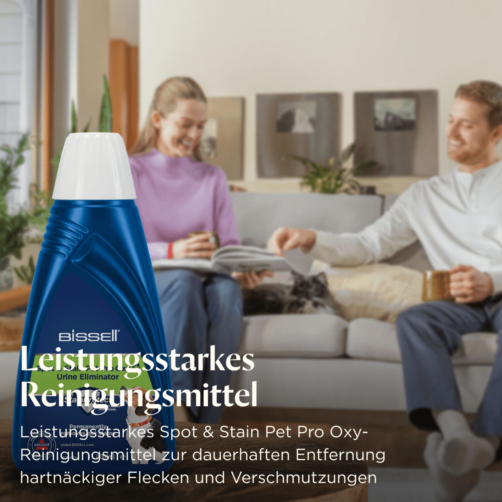 Werbung, Wohnzimmer, Person, Couch, Plakat