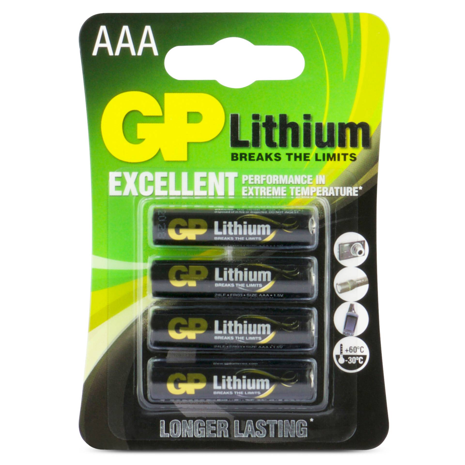 1x4 GP Lithium Micro 1,5V  AAA                   07024LF-C4