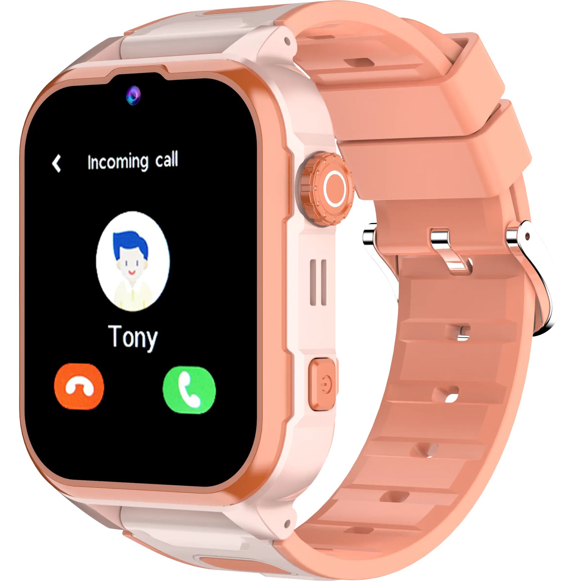 Smartwatch, Rose gold, Touchscreen, Plastic band, Incoming call