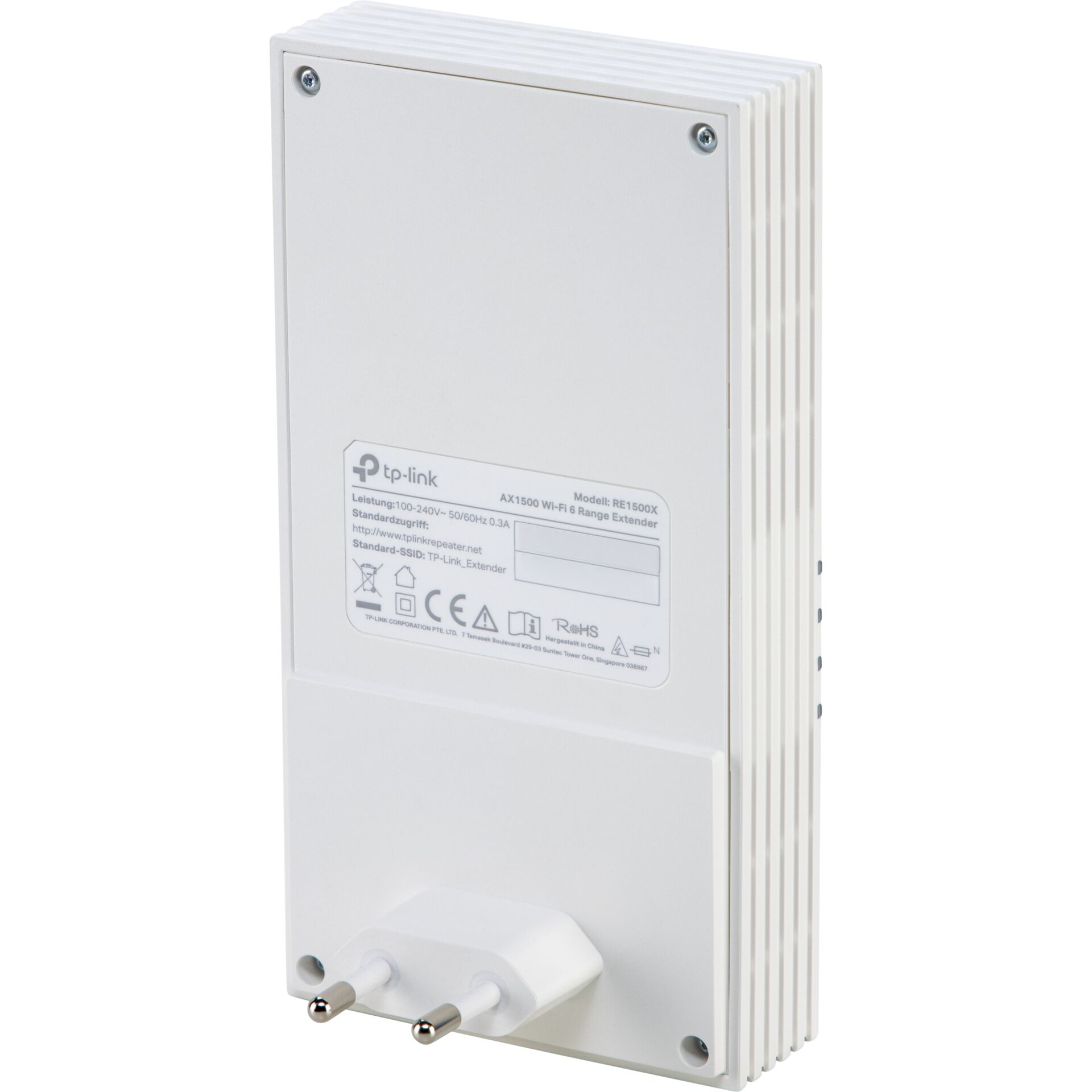 Rückseite, WLAN-Verlängerung, TP-Link, Steckdosenadapter, Stromstecker