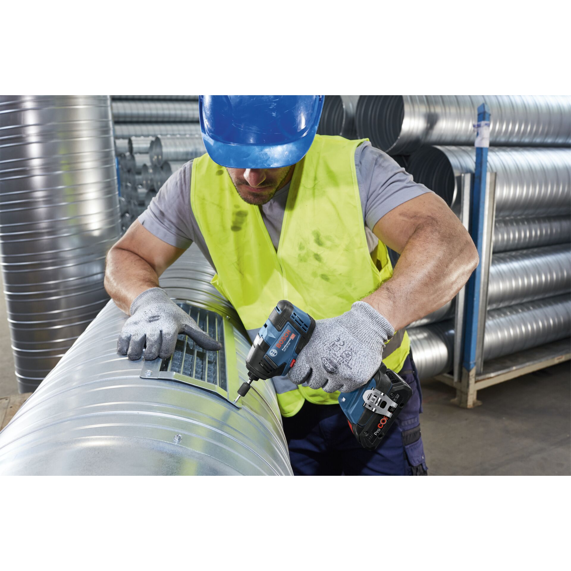 Person, Arbeiter, Handschuh, Elektrische Bohrmaschine, Mann