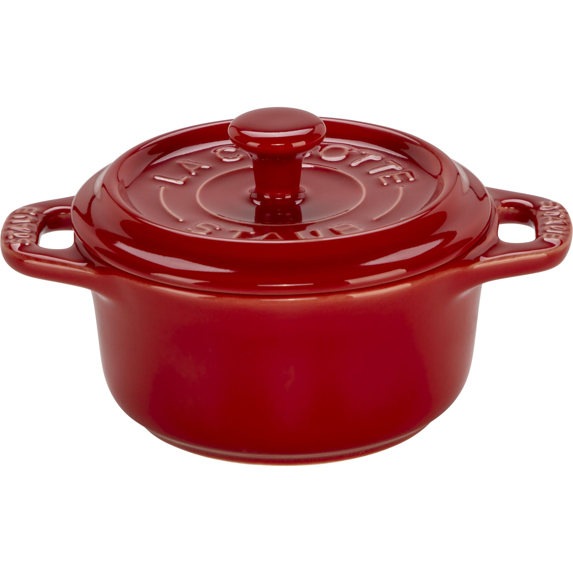 Kochtopf, Gusseisen-Topf, Roter Topf, Kochtopf mit Deckel, Kasserolle