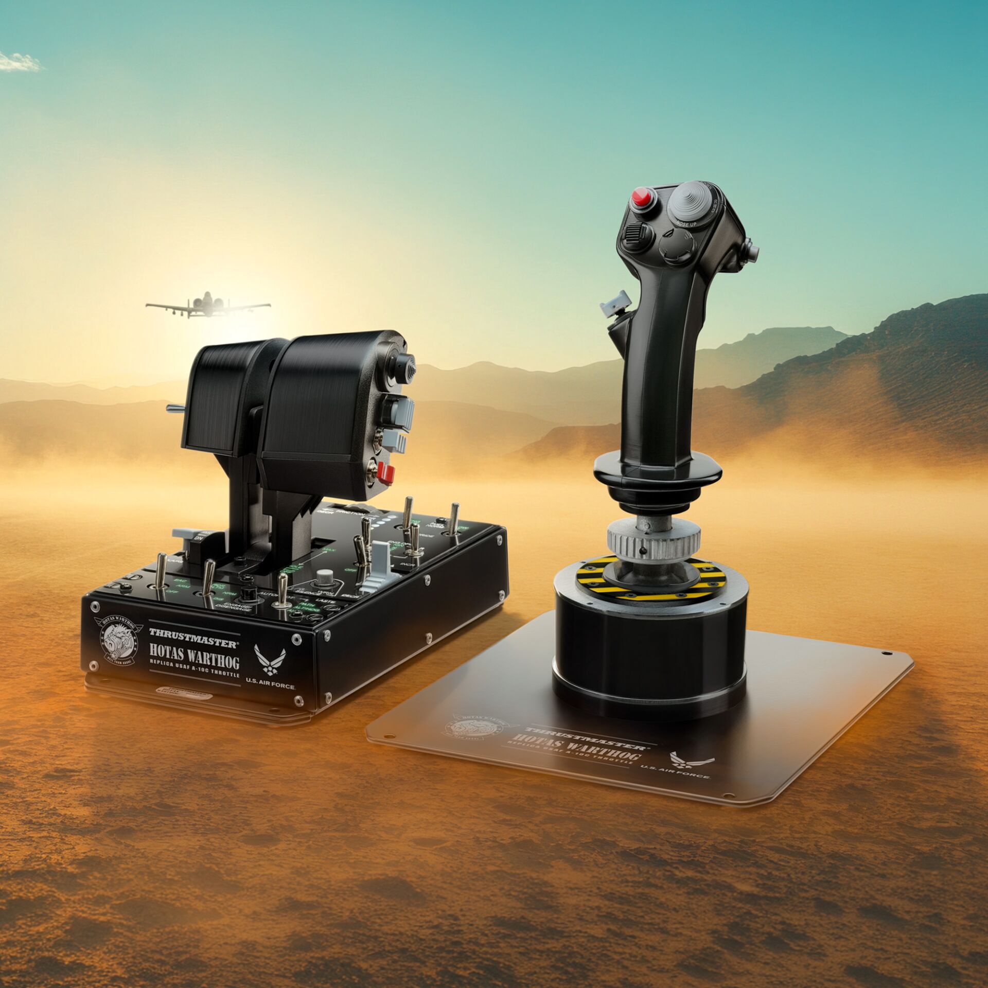 joystick, Druckschieber, Flugsimulator, Steuerung, Schwarz