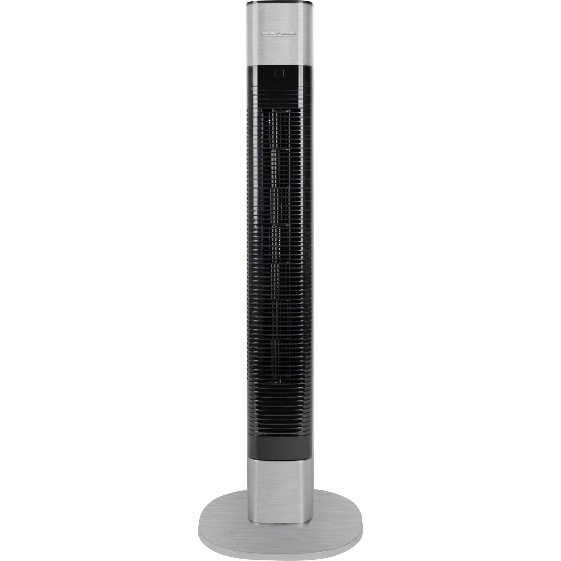 Turmventilator, Gehäuse Edelstahl, Schwarz, Turmventilator, Staubschutzgitter
