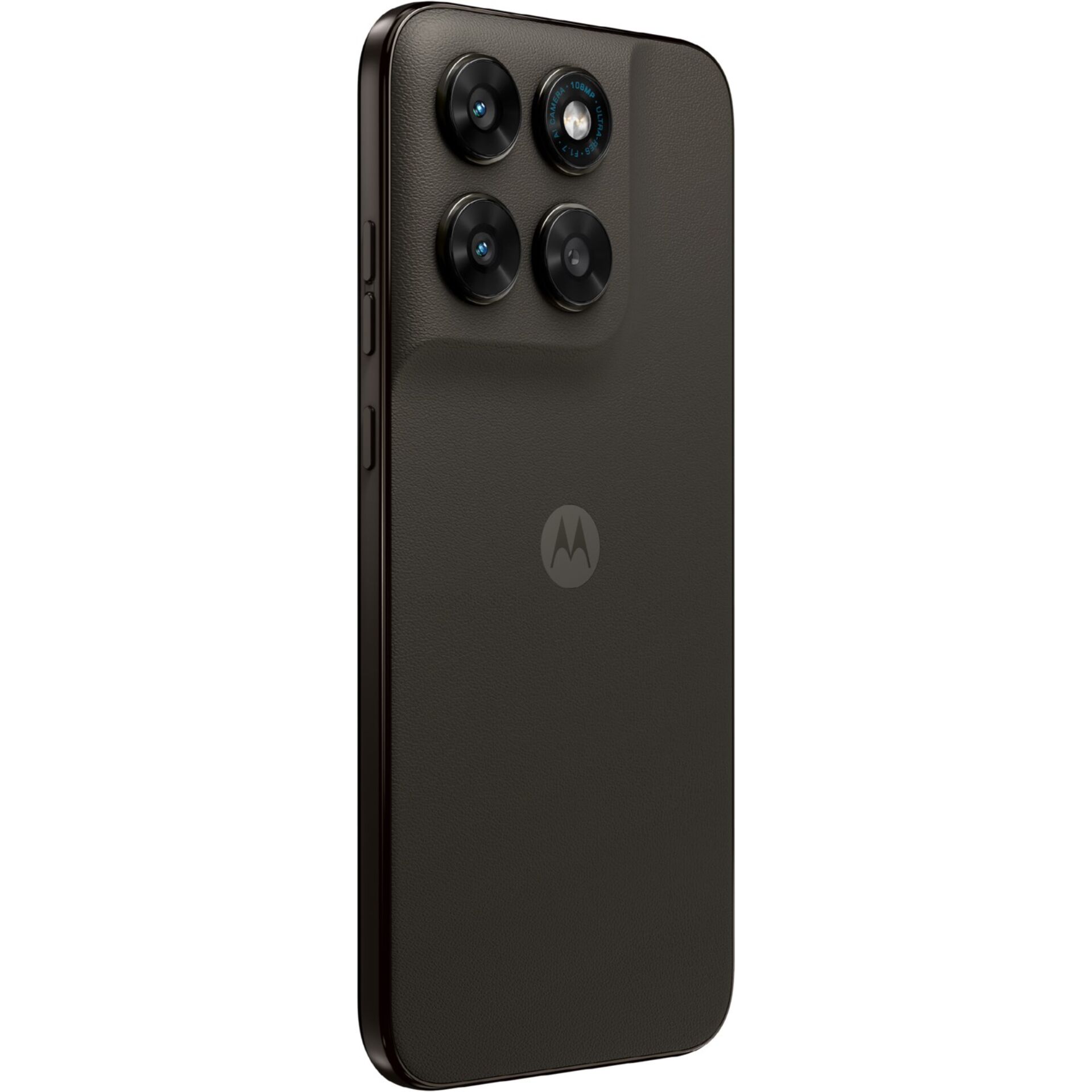 Smartphone, Rückkamera, Quad-Kamera, Leder-Optik, dunkelbraun