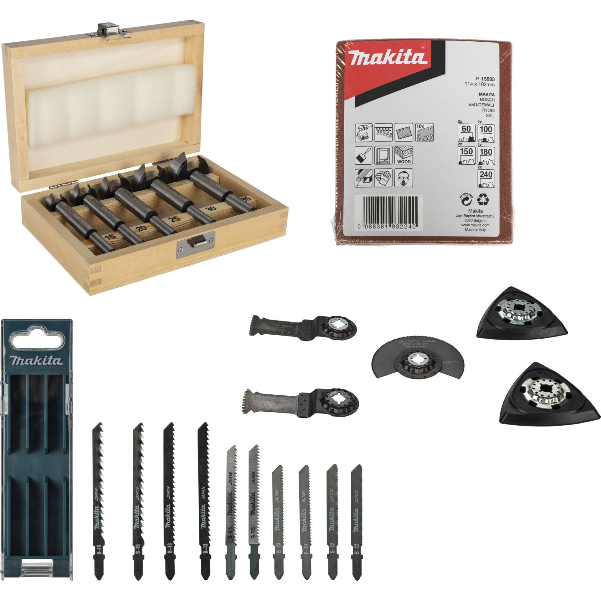 Makita P-84844 Gewerke-Set  Holzhandwerk