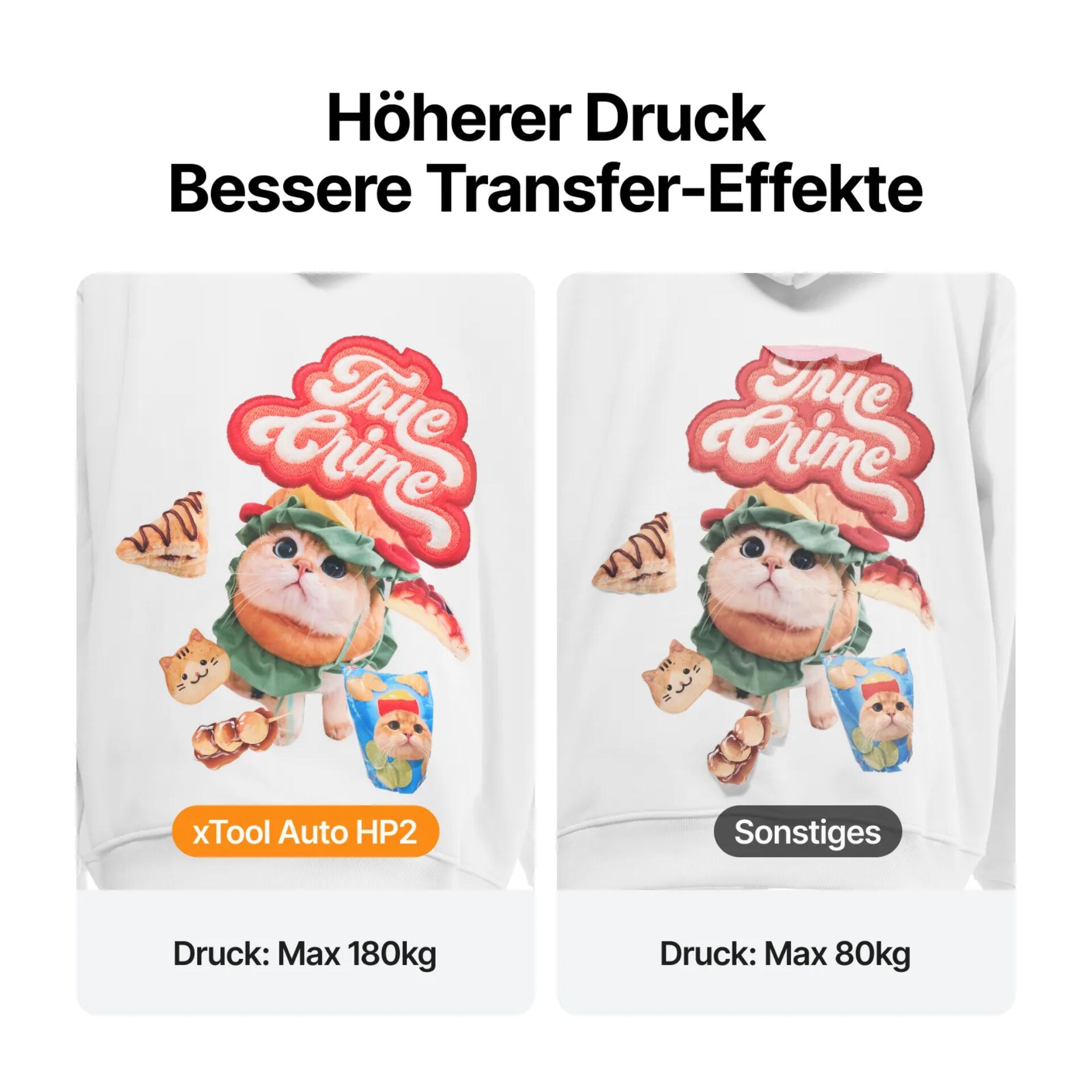 Hoodie, T-Shirt, Katze, Druck, Kindersweatshirt