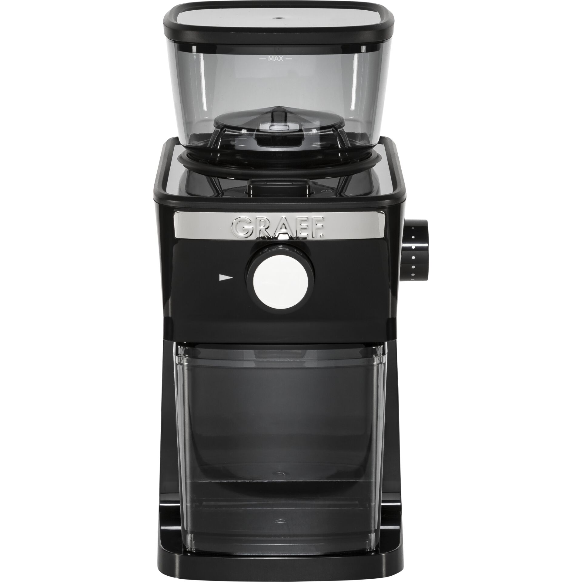 Kaffeemühle, Kaffeemaschine, Frischmahlwerk, Moderne Mühle, Silber?